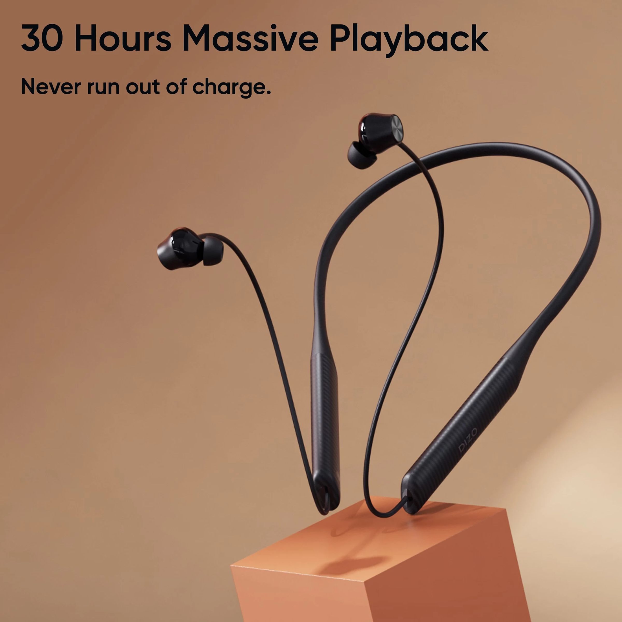 DIZO by realme TechLife Dash 790101001 Neckband with Environmental Noise Cancellation (IPX4 Water Resistant, Smart Control, Classic Black)_5