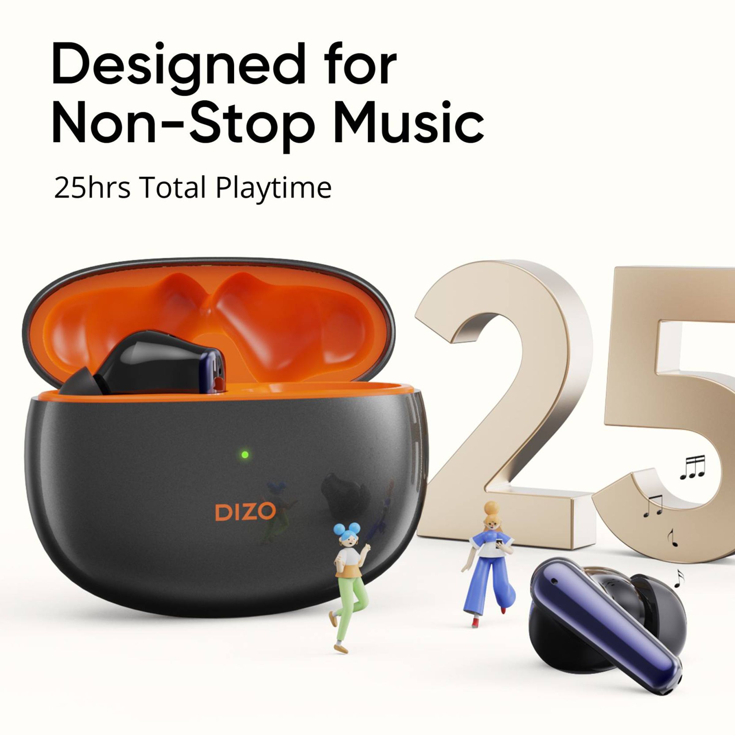 DIZO by realme TechLife Buds Z Pro 790100702 TWS Earbuds with Active Noise Cancellation (IPX4 Sweat & Water Resistant, 25 Hours Playback, Black/Orange) DIZO by realme TechLife Buds Z Pro 790100702 TWS Earbuds with Active Noise Cancellation (IPX4 Sweat & Water Resistant, 25 Hours Playback, Black/Orange)_14