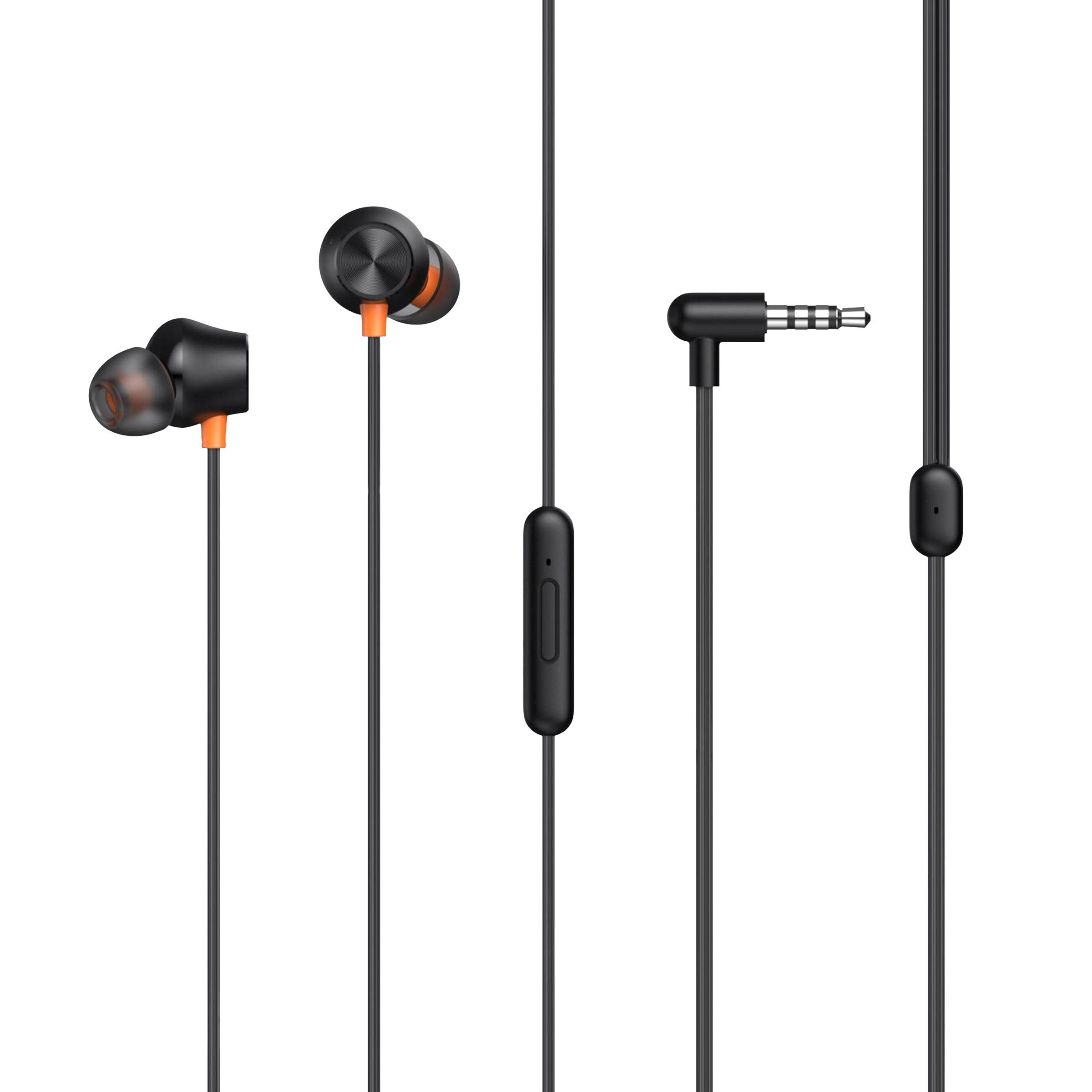 DIZO by realme TechLife DA2106 Wired Earphone with Mic (In Ear, Black)_1