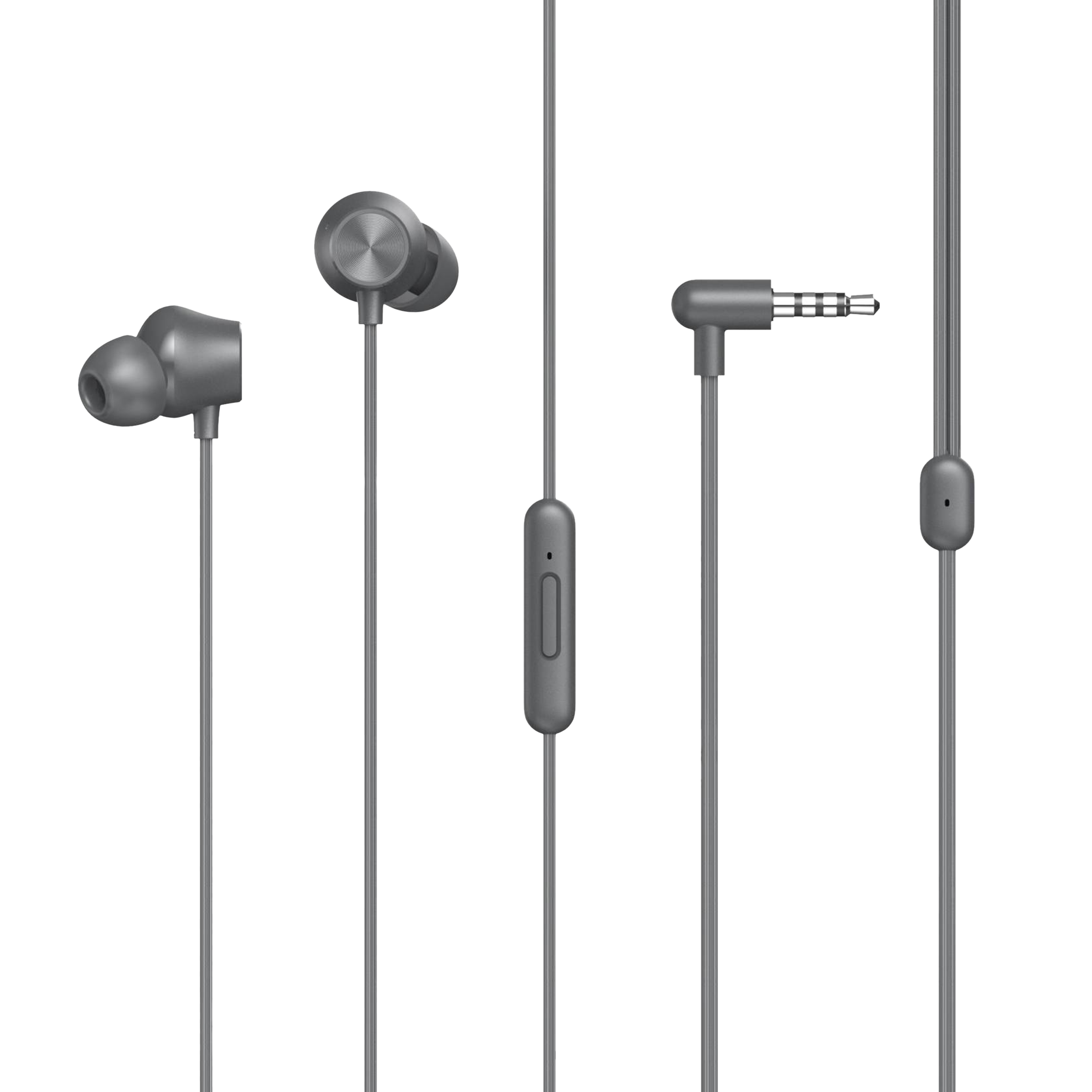 DIZO by realme TechLife DA2106 Wired Earphone with Mic (In Ear, Grey)_1