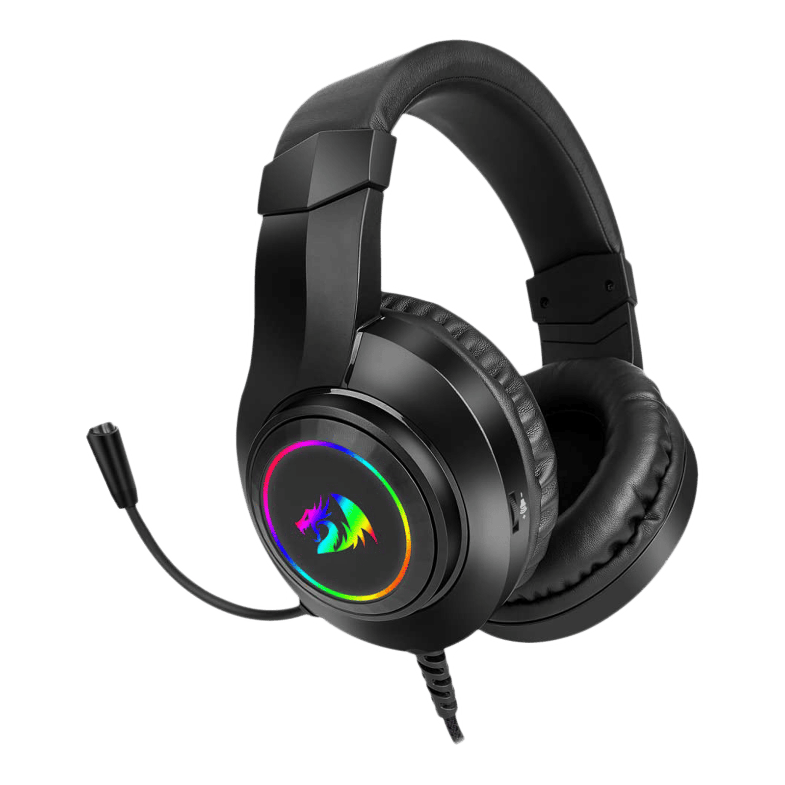 REDRAGON HYLAS H260 Wired Gaming Headset with Passive Noise Isolation (50mm Neodymium Directional Drivers, Over Ear, Black) REDRAGON HYLAS H260 Wired Gaming Headset with Passive Noise Isolation (50mm Neodymium Directional Drivers, Over Ear, Black)_1