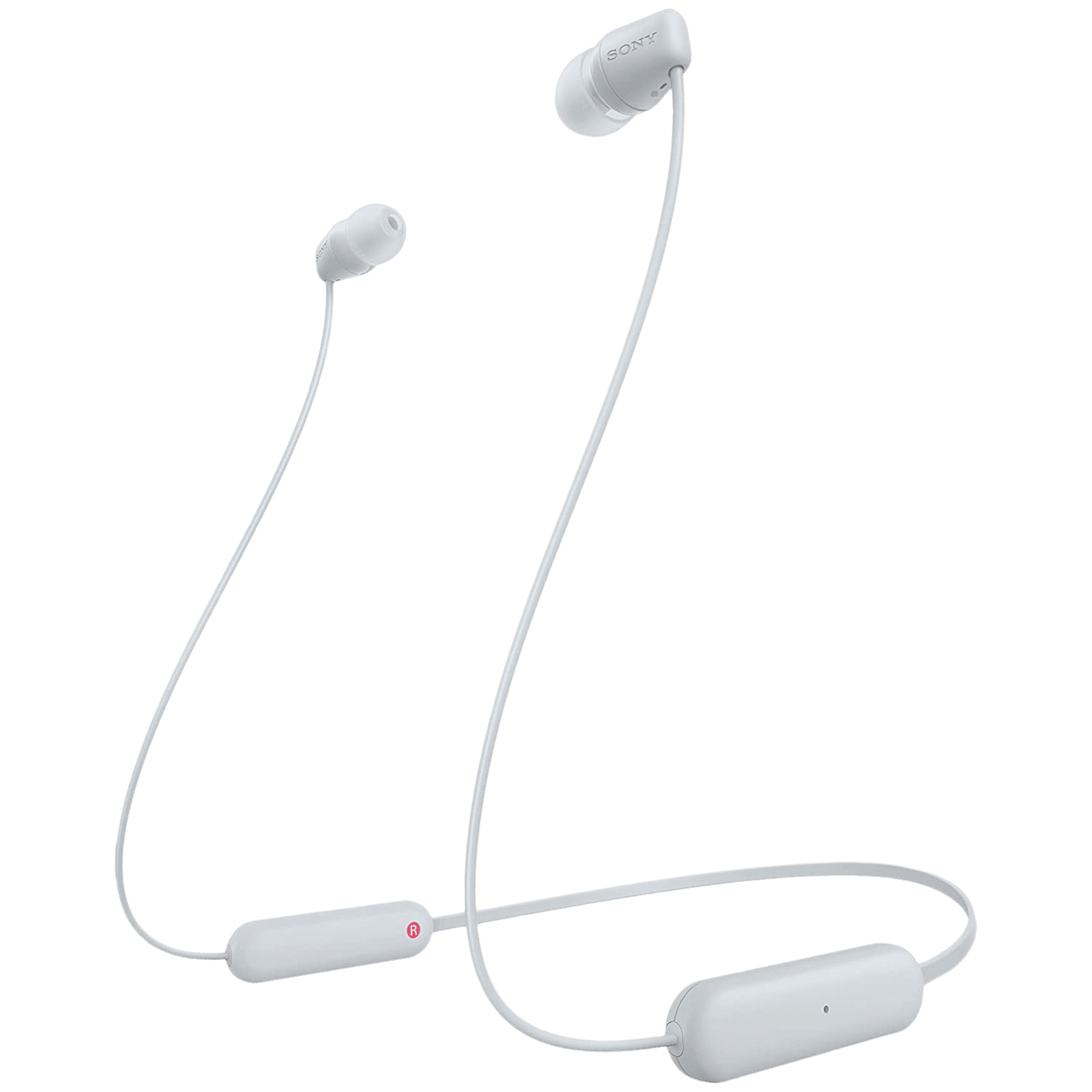 SONY WI-C100 Neckband (IPX4 Sweat & Splashproof, 25 Hours Playtime, White)_1