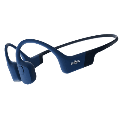 SHOKZ OpenRun Bone Conduction Bluetooth Headphone with Noise Isolation (IP67 Waterproof, 8 Hours Playtime, Blue)