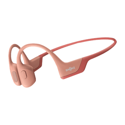 SHOKZ OpenRun Pro Bone Conduction Bluetooth Headphone with Noise Isolation (IP55 Water Resistant, Premium Sound, Pink)
