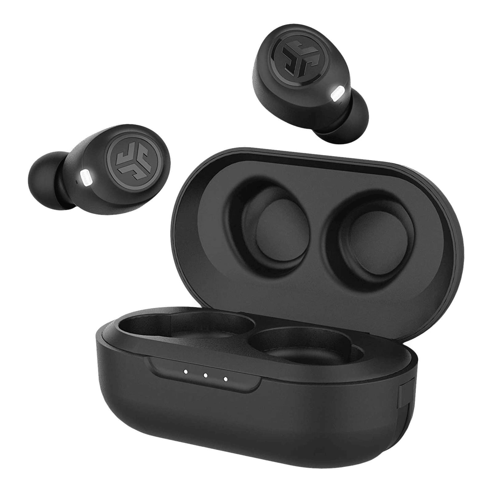 JLAB JBuds Air True IEUEBJBUDSAIRRBLK8 TWS Earbuds (IPX4 Sweat & Water Resistant, 32 Hours Playback, Black) JLAB JBuds Air True IEUEBJBUDSAIRRBLK8 TWS Earbuds (IPX4 Sweat & Water Resistant, 32 Hours Playback, Black)_1