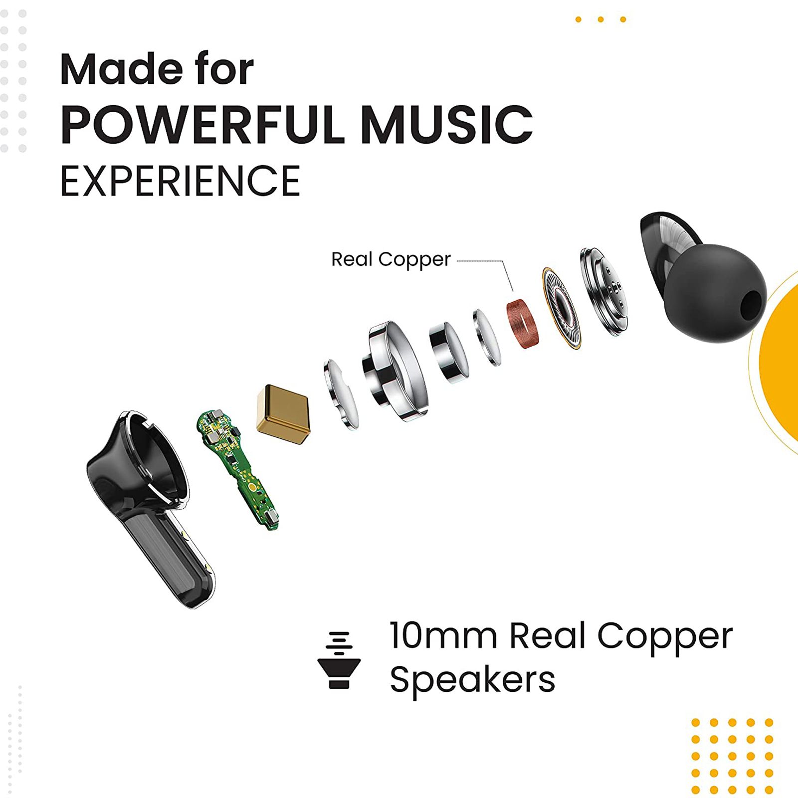 truke Buds Q1 E21 TWS Earbuds (IPX4 Sweat Resistant, 60 Hours Playtime, Black)_9