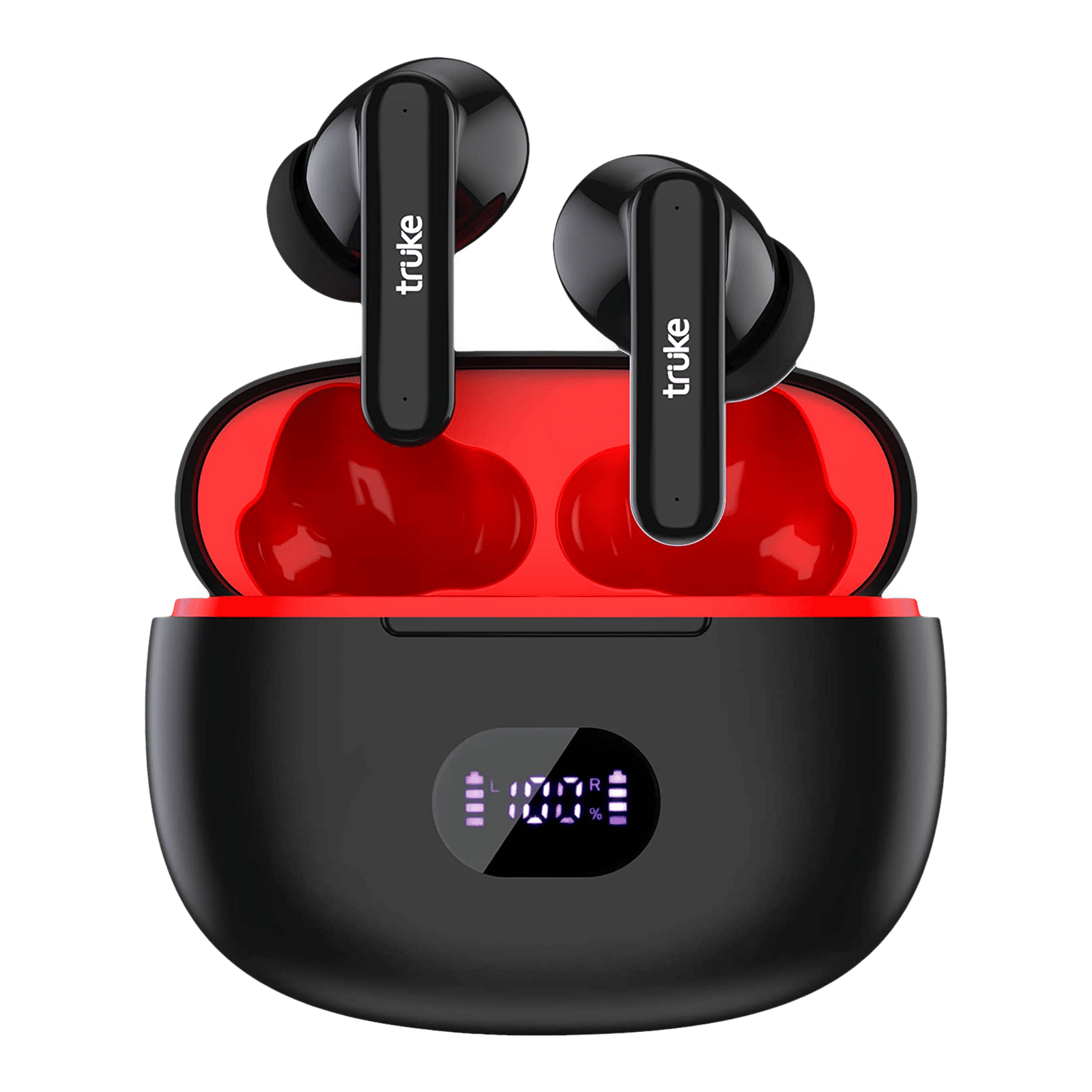 truke Air Buds+ E218 TWS Earbuds with AI Noise Cancellation (IPX4 Water Resistant, 48 Hours Playback, Black) truke Air Buds+ E218 TWS Earbuds with AI Noise Cancellation (IPX4 Water Resistant, 48 Hours Playback, Black)_1