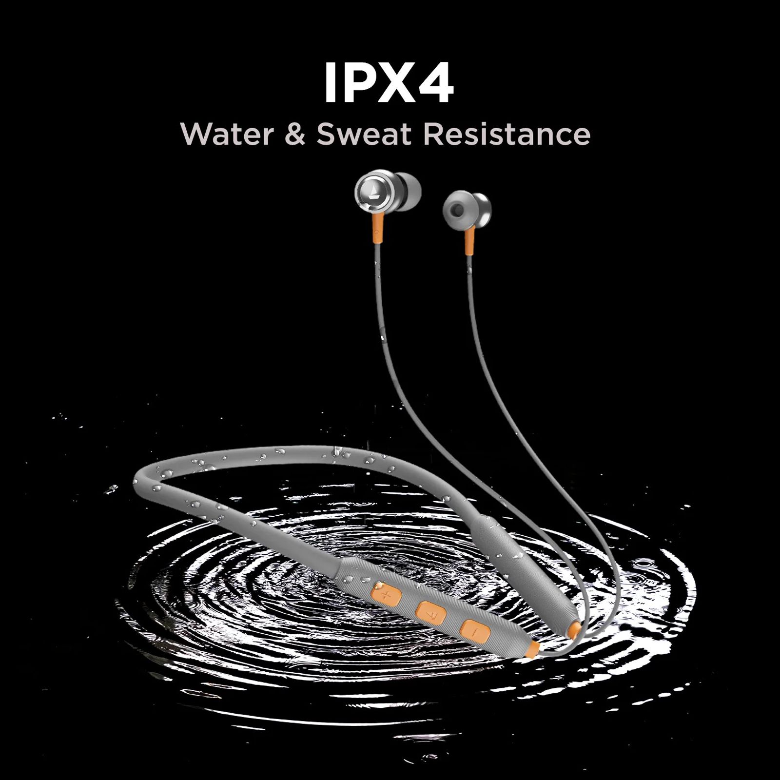 boAt Rockerz 185 Pro Neckband with Environmental Noise Cancellation (IPX4 Water Resistant, ASAP Charge, Fiery Grey) boAt Rockerz 185 Pro Neckband with Environmental Noise Cancellation (IPX4 Water Resistant, ASAP Charge, Fiery Grey)_4