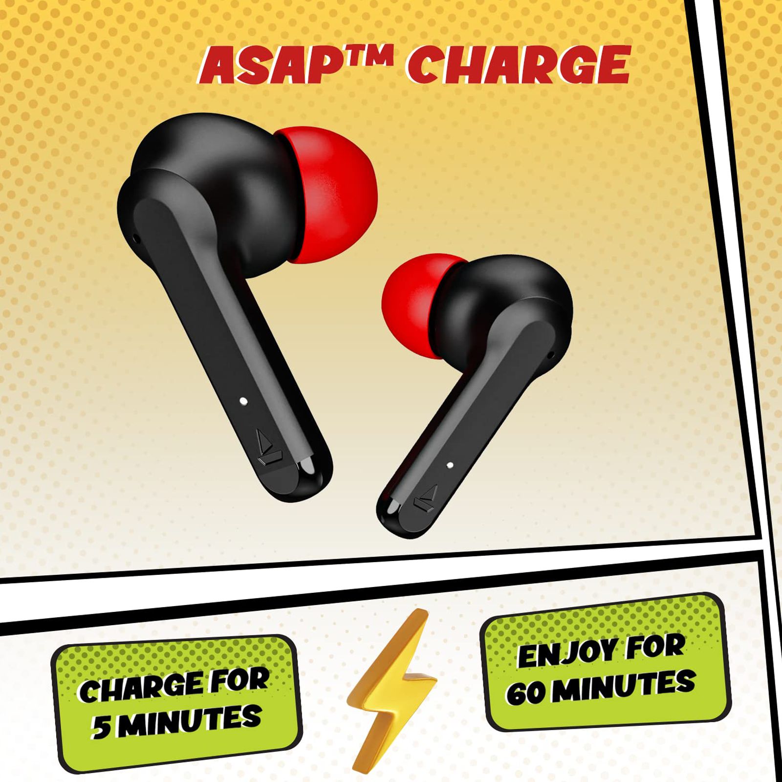 boAt Airdopes 458 TWS Earbuds with Environmental Noise Cancellation (IPX5 Water Resistant, ASAP Charge, Active Black) boAt Airdopes 458 TWS Earbuds with Environmental Noise Cancellation (IPX5 Water Resistant, ASAP Charge, Active Black)_8