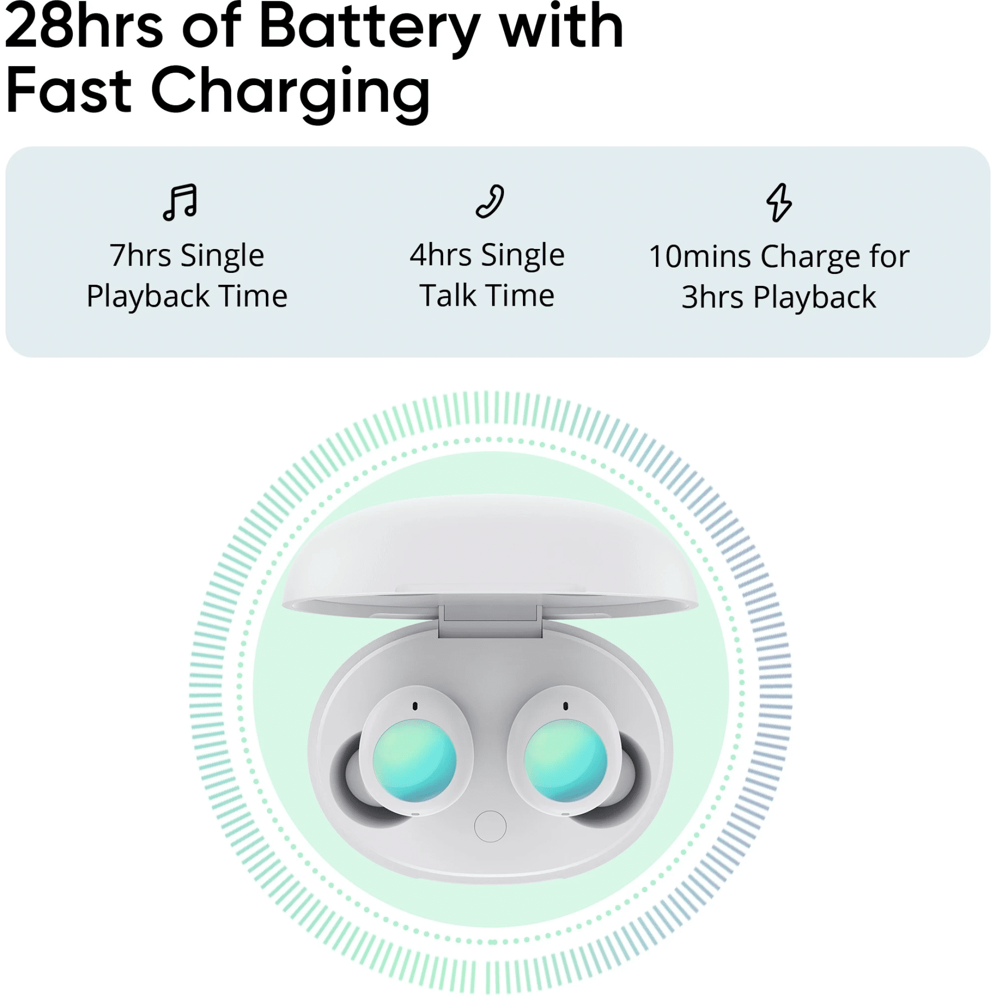 DIZO GoPods Neo TWS Earbuds with Active Noise Cancellation (IPX5 Water Resistant, 28 Hours Playback, White)_6