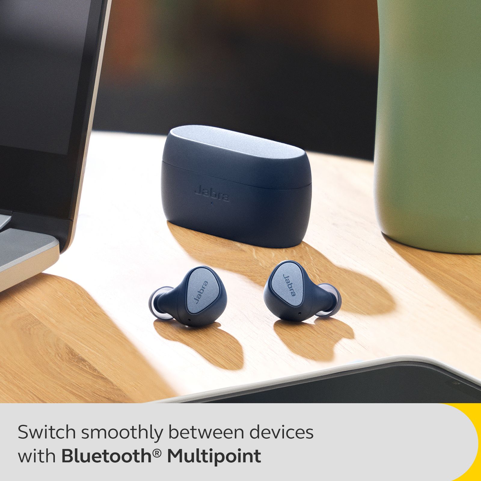 Jabra Elite 4 TWS Earbuds with Active Noise Cancellation (IP55 Water Resistant, Voice Assistant Enabled, Navy) Jabra Elite 4 TWS Earbuds with Active Noise Cancellation (IP55 Water Resistant, Voice Assistant Enabled, Navy)_5