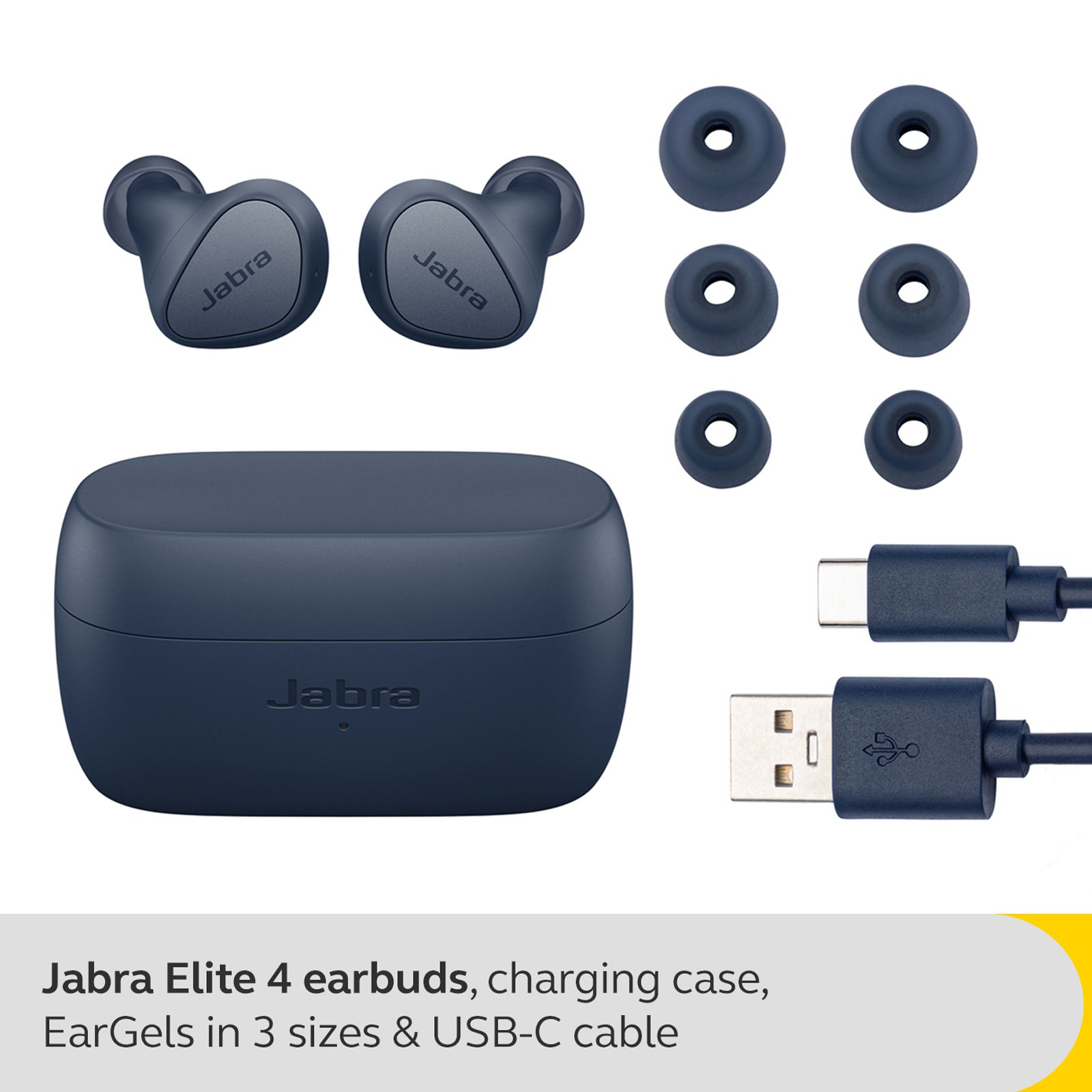 Jabra Elite 4 TWS Earbuds with Active Noise Cancellation (IP55 Water Resistant, Voice Assistant Enabled, Navy) Jabra Elite 4 TWS Earbuds with Active Noise Cancellation (IP55 Water Resistant, Voice Assistant Enabled, Navy)_3