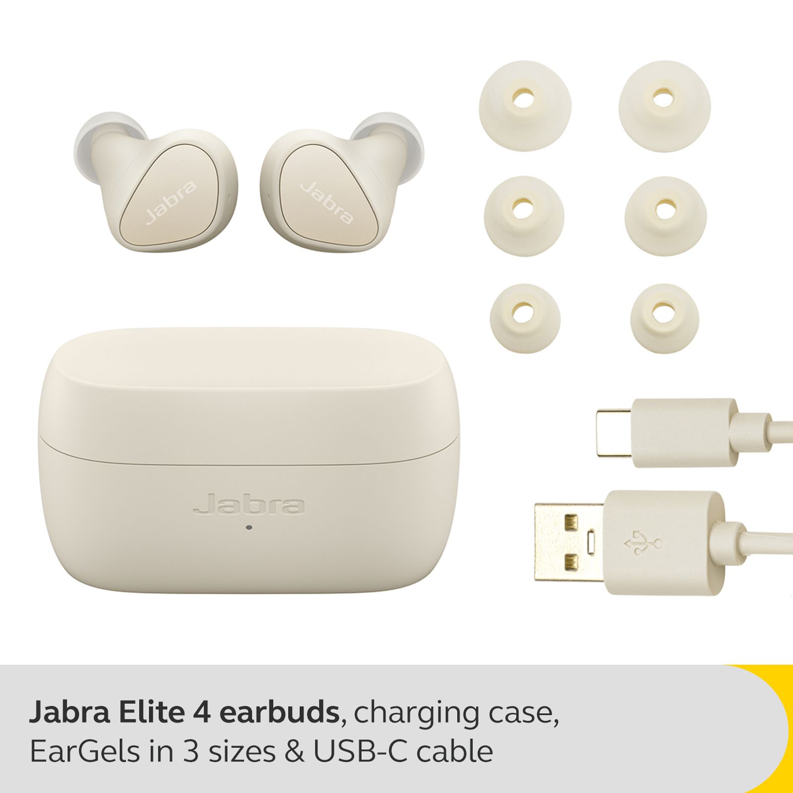 Jabra Elite 4 TWS Earbuds with Active Noise Cancellation (IP55 Water Resistant, Voice Assistant Enabled, Gold Beige) Jabra Elite 4 TWS Earbuds with Active Noise Cancellation (IP55 Water Resistant, Voice Assistant Enabled, Gold Beige)_4