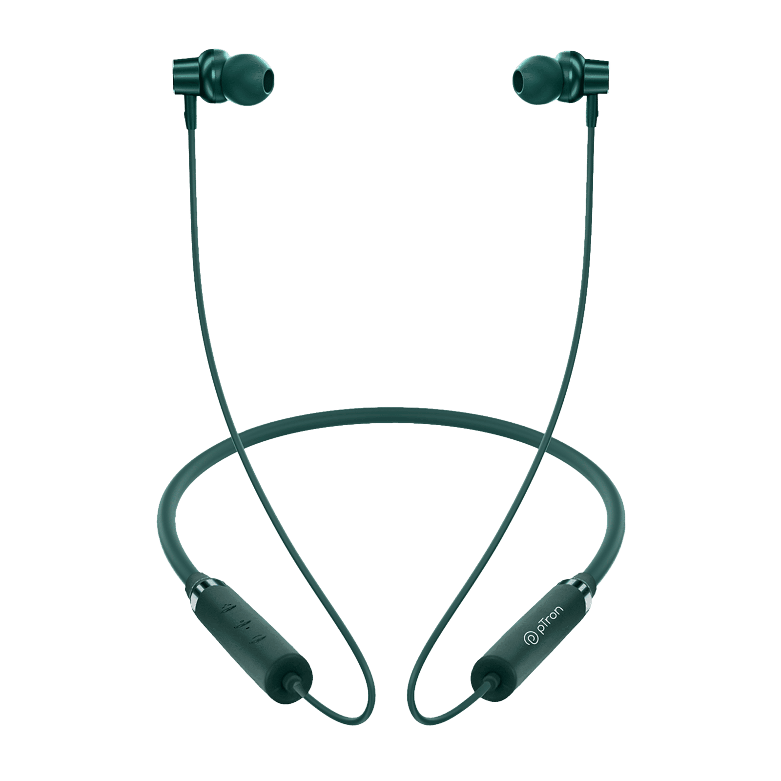 pTron InTunes Magic Neckband with Passive Noise Cancellation (IPX4 Water Resistant, 18 Hours Playtime, Green) pTron InTunes Magic Neckband with Passive Noise Cancellation (IPX4 Water Resistant, 18 Hours Playtime, Green)_1