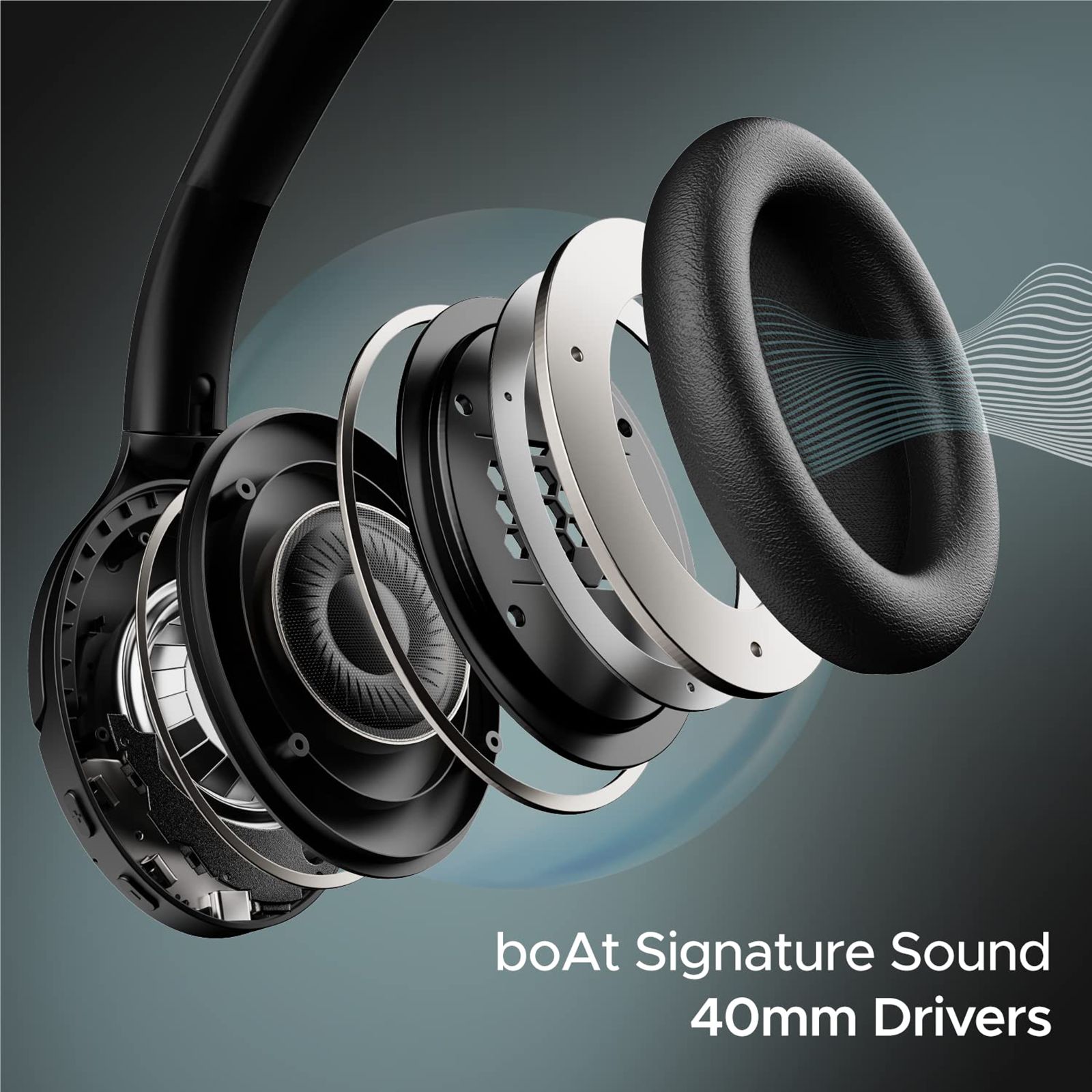 boAt Rockerz 551 ANC Bluetooth Headphone with Mic (ASAP Charge, Over Ear, Stellar Black) boAt Rockerz 551 ANC Bluetooth Headphone with Mic (ASAP Charge, Over Ear, Stellar Black)_7