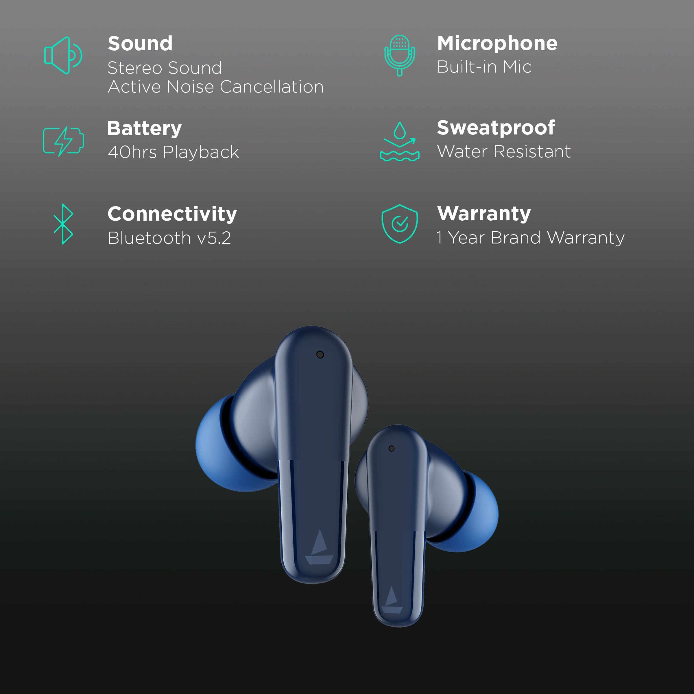 boAt Airdopes 341 ANC TWS Earbuds with Active Noise Cancellation (IPX5 Water Resistant, ENx Technology, Blue) boAt Airdopes 341 ANC TWS Earbuds with Active Noise Cancellation (IPX5 Water Resistant, ENx Technology, Blue)_2