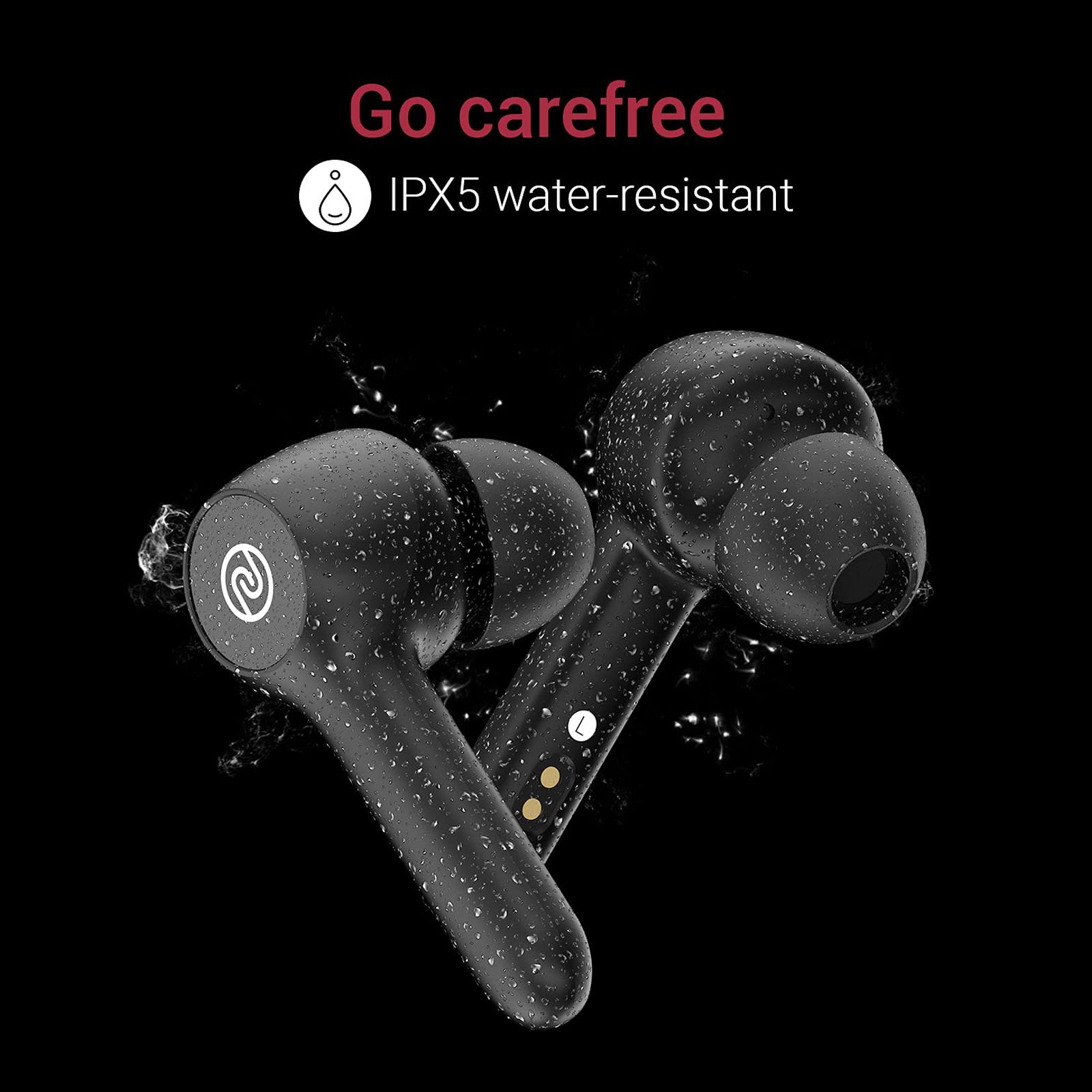 noise Buds VS201 TWS Earbuds with Noise Isolation (IPX5 Water Resistant, 6mm Driver, Charcoal Black) noise Buds VS201 TWS Earbuds with Noise Isolation (IPX5 Water Resistant, 6mm Driver, Charcoal Black)_6
