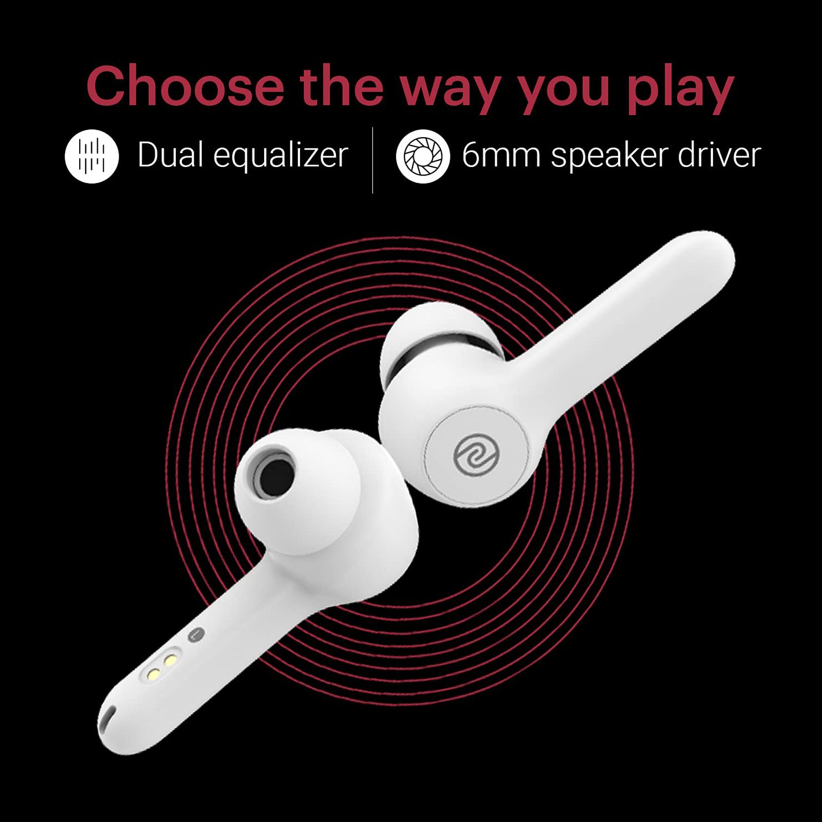 noise Buds VS201 TWS Earbuds (IPX5 Water Resistant, 6mm Driver, Snow White)_9