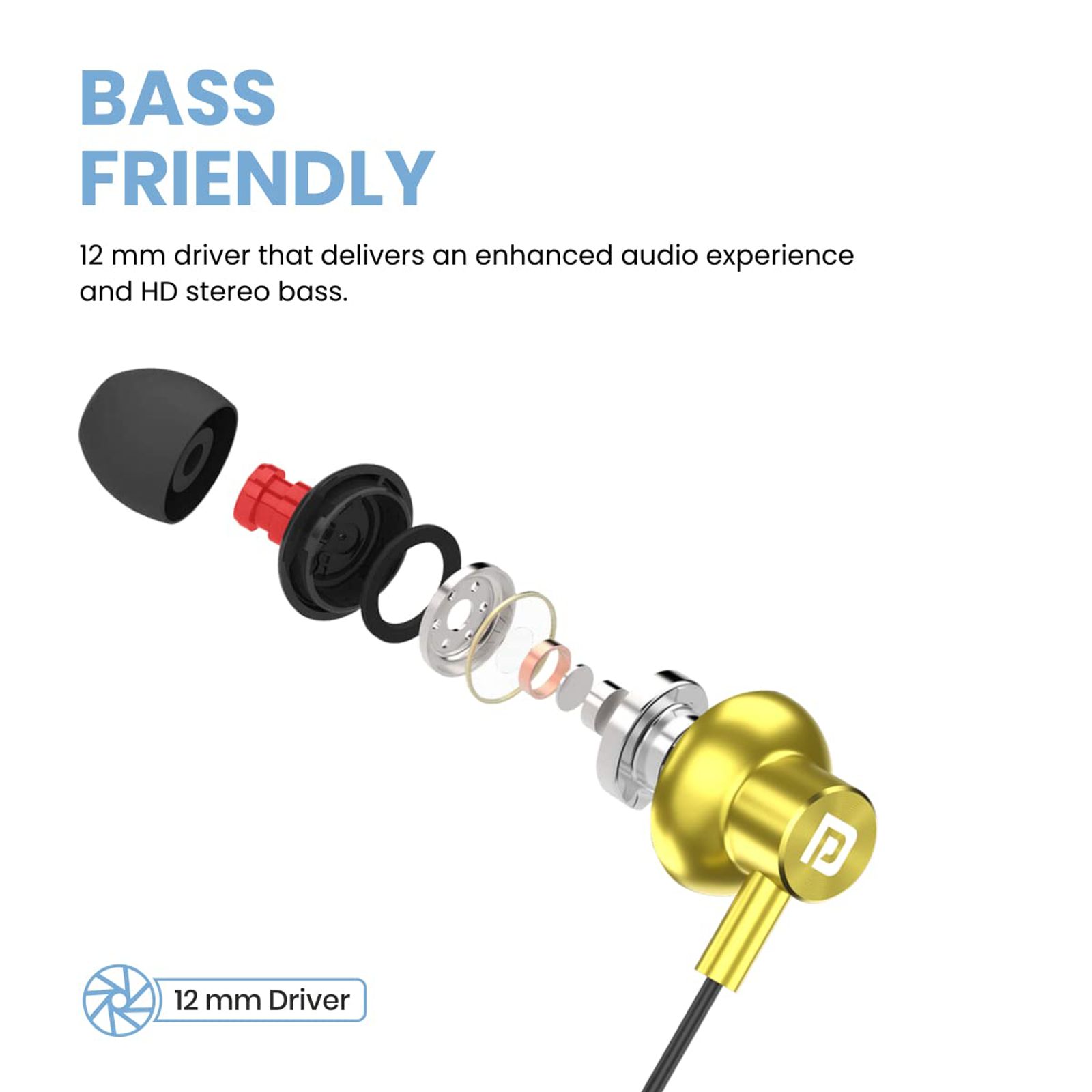 PORTRONICS Harmonics Z2 POR 1722 Neckband with Environmental Noise Cancellation (HD Stereo Bass, Yellow) PORTRONICS Harmonics Z2 POR 1722 Neckband with Environmental Noise Cancellation (HD Stereo Bass, Yellow)_7