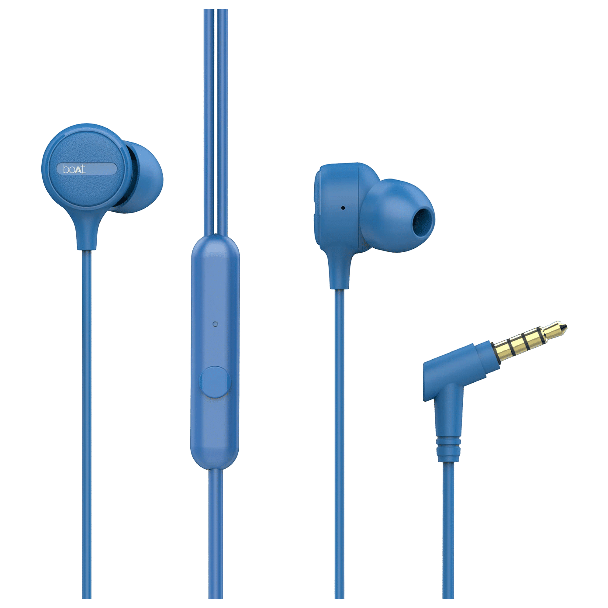 boAt BassHeads 103 Wired Earphone with Mic (In Ear, Blue) boAt BassHeads 103 Wired Earphone with Mic (In Ear, Blue)_1