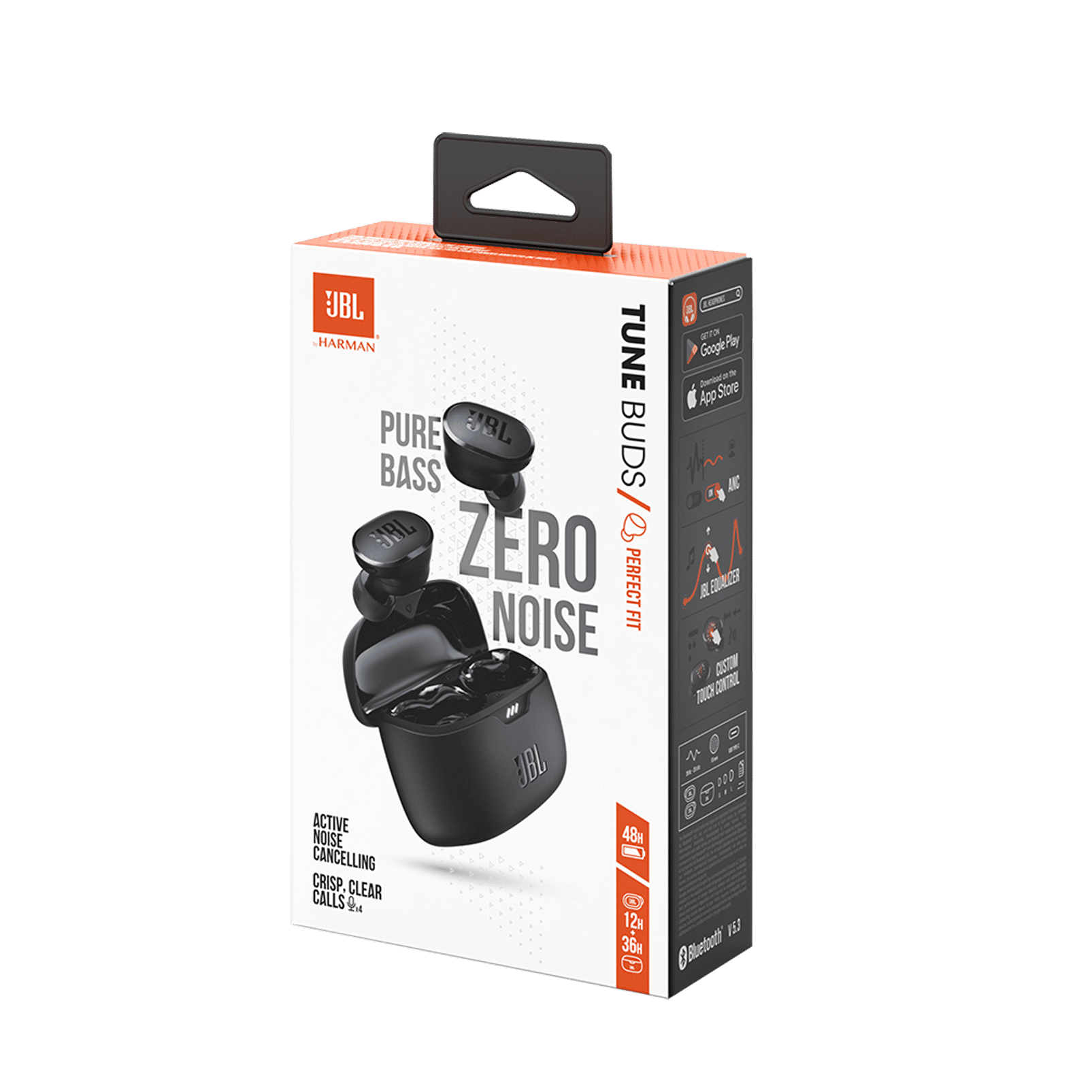 JBL Tune Buds JBLTBUDSBLK TWS Earbuds with Active Noise Cancellation (IP54 Water Resistance, Pure Bass Sound, Black)_12