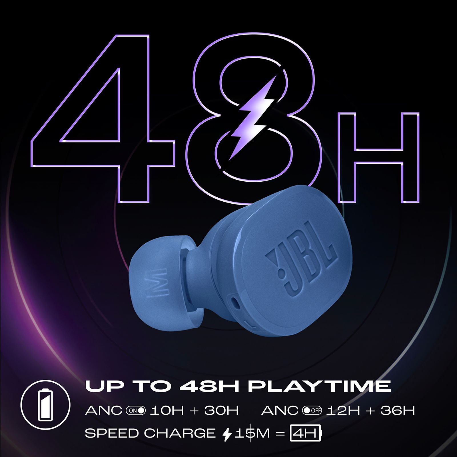 JBL Tune Buds JBLTBUDSBLU TWS Earbuds with Active Noise Cancellation (IP54 Water Resistance, Pure Bass Sound, Blue) JBL Tune Buds JBLTBUDSBLU TWS Earbuds with Active Noise Cancellation (IP54 Water Resistance, Pure Bass Sound, Blue)_15