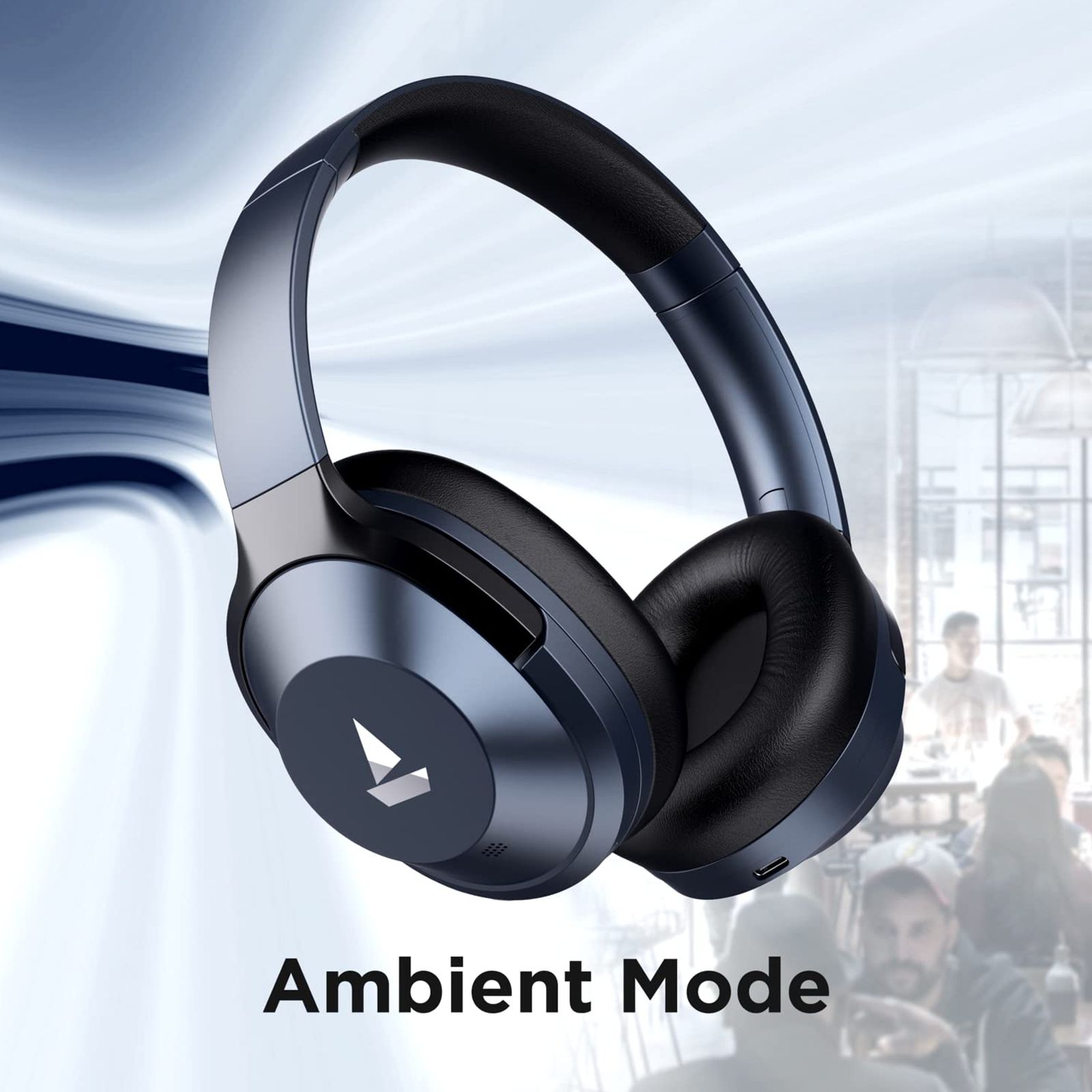 boAt Nirvanaa 751 ANC Bluetooth Headphone with Mic (Google Assistant Enabled, Over Ear, Bold Blue) boAt Nirvanaa 751 ANC Bluetooth Headphone with Mic (Google Assistant Enabled, Over Ear, Bold Blue)_3