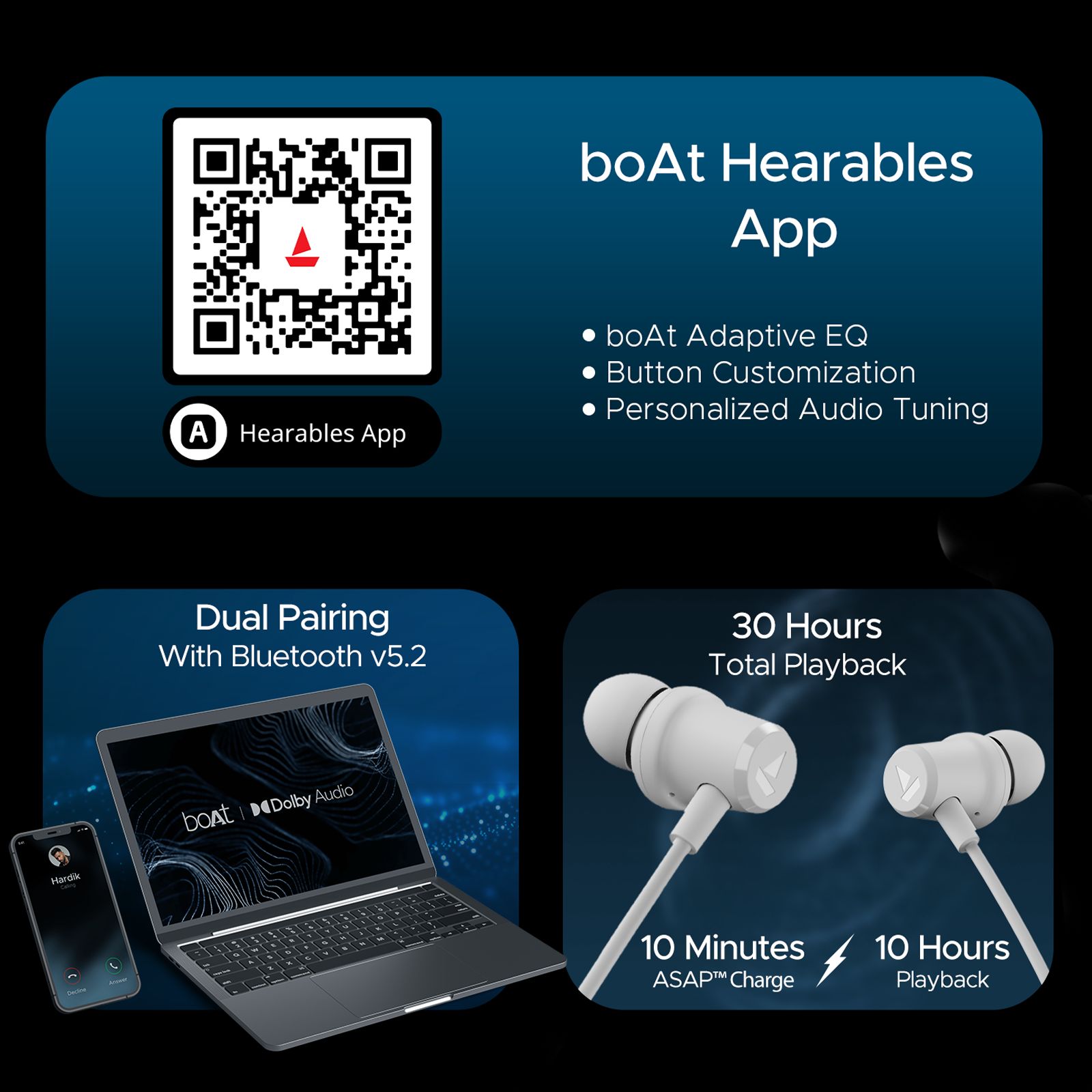 boAt Nirvana 525ANC Neckband with Active Noise Cancellation (IPX5 Water Resistant, Dual Pairing, Cosmic Grey)_7