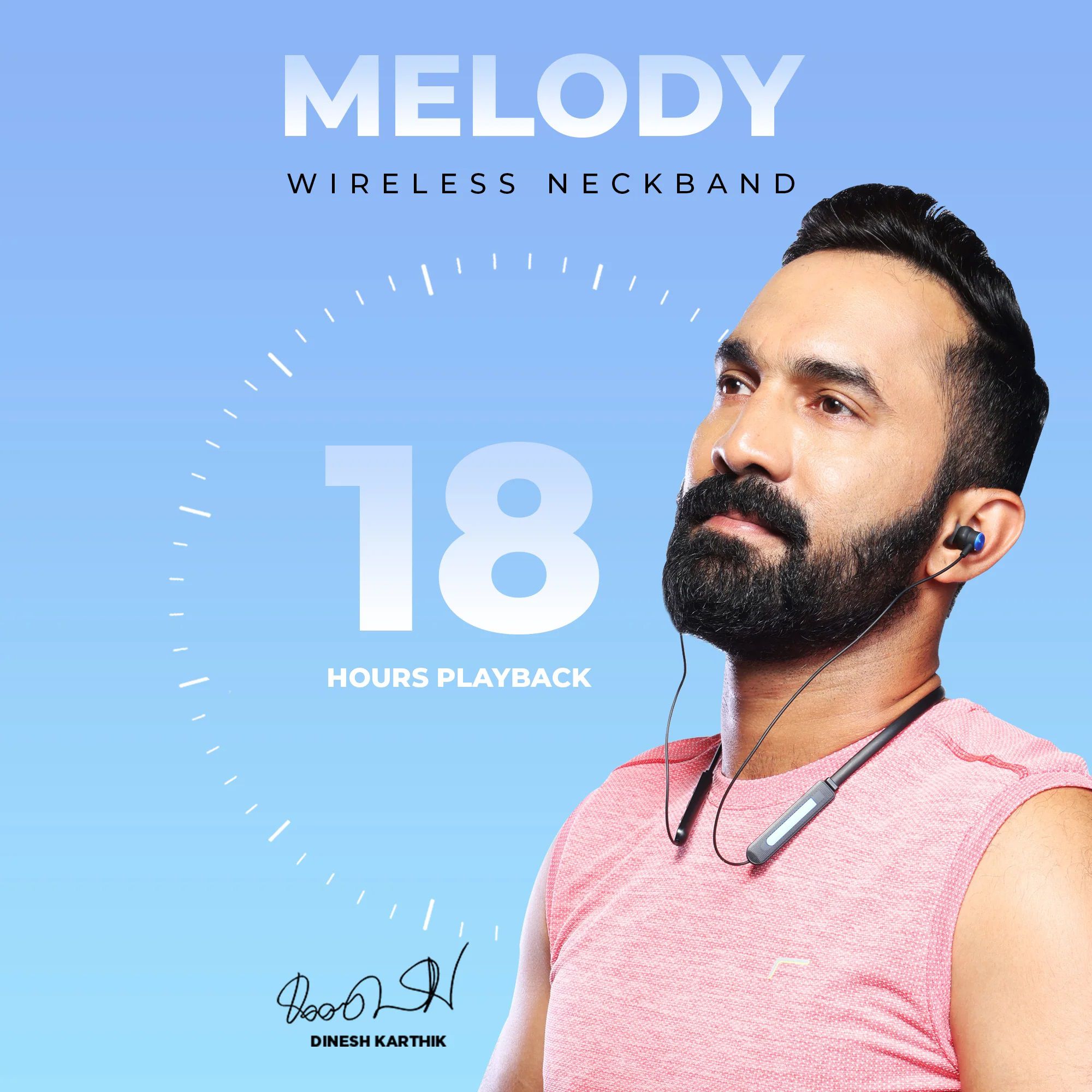 GIZmore Melody MN218 Neckband (IPX4 Water Resistant, Quick Charging Technology, Blue)_5