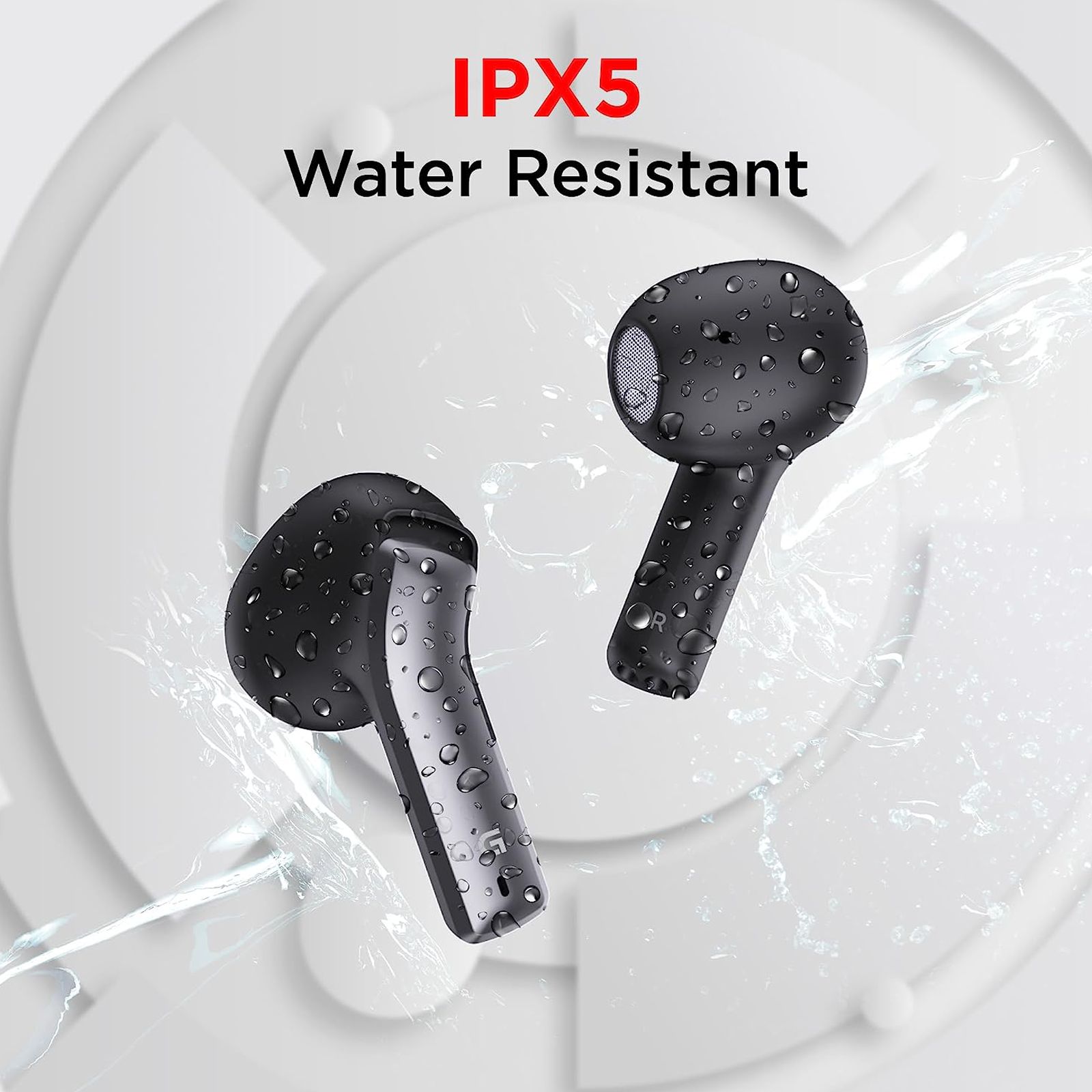 GIZmore 809 Pro TWS Earbuds with Environmental Noise Cancellation (IPX5 Water Resistant, Single Touch Voice Control, Black)_7