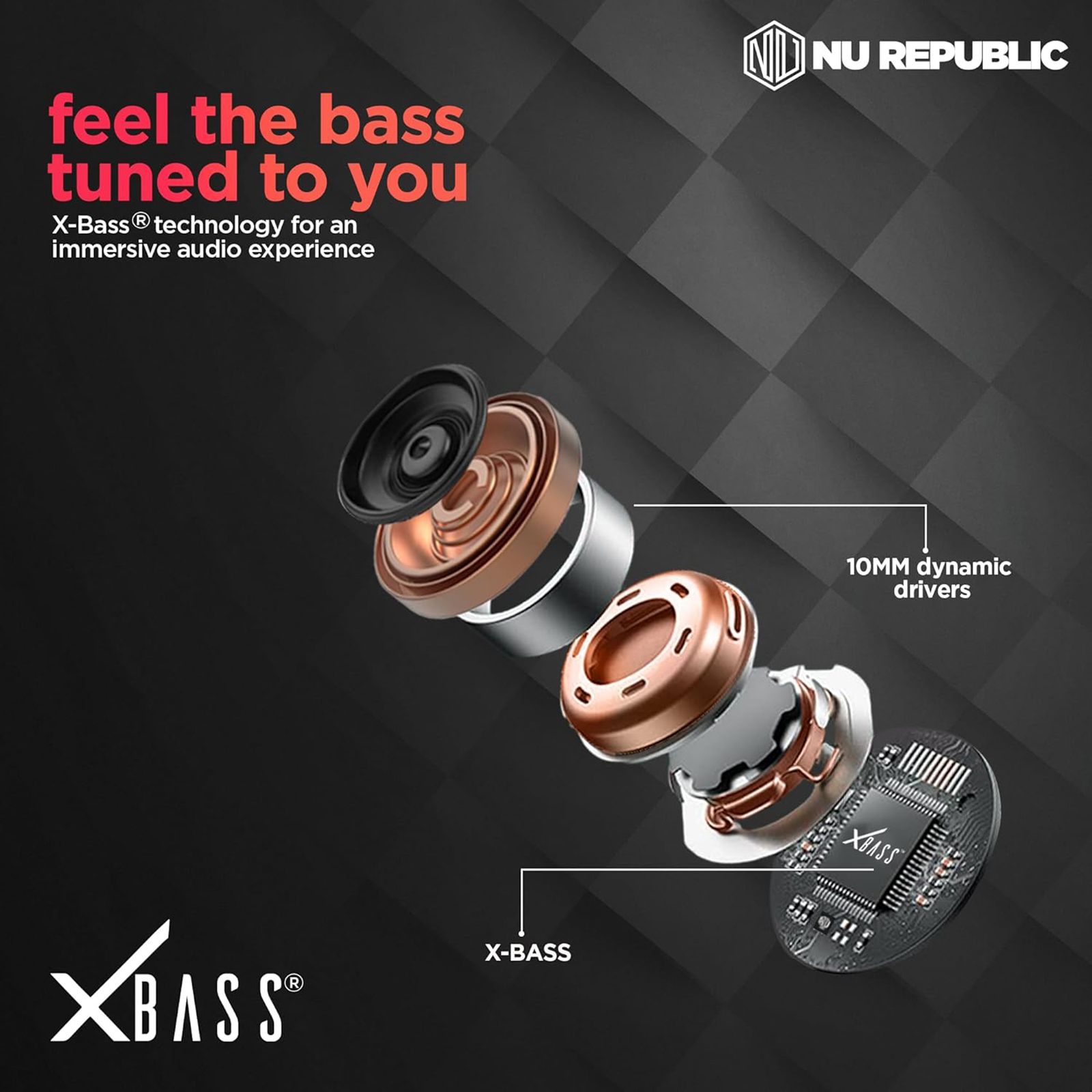 Nu Republic Jive J2 Neckband with Passive Noise Isolation ( X-Bass Technology, Red) Nu Republic Jive J2 Neckband with Passive Noise Isolation ( X-Bass Technology, Red)_9