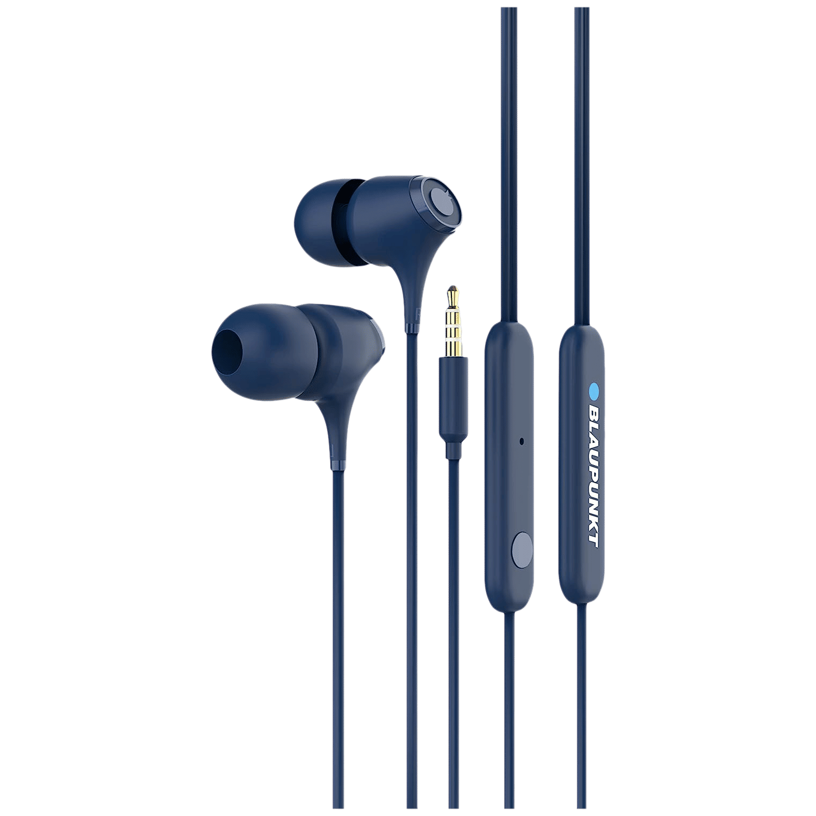 Blaupunkt EM01 Wired Earphone with Mic (In Ear, Blue) Blaupunkt EM01 Wired Earphone with Mic (In Ear, Blue)_1