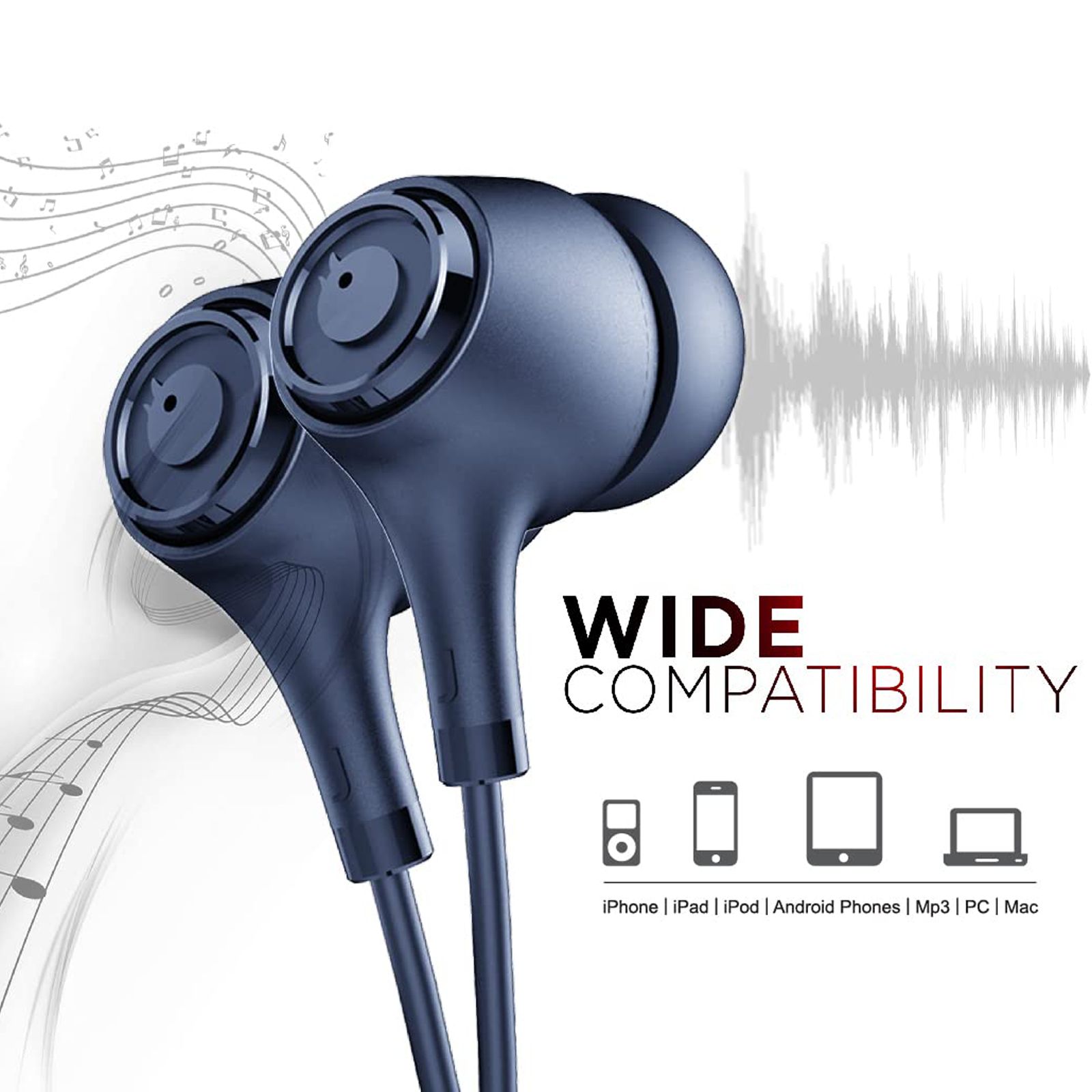 Blaupunkt EM01 Wired Earphone with Mic (In Ear, Blue) Blaupunkt EM01 Wired Earphone with Mic (In Ear, Blue)_4