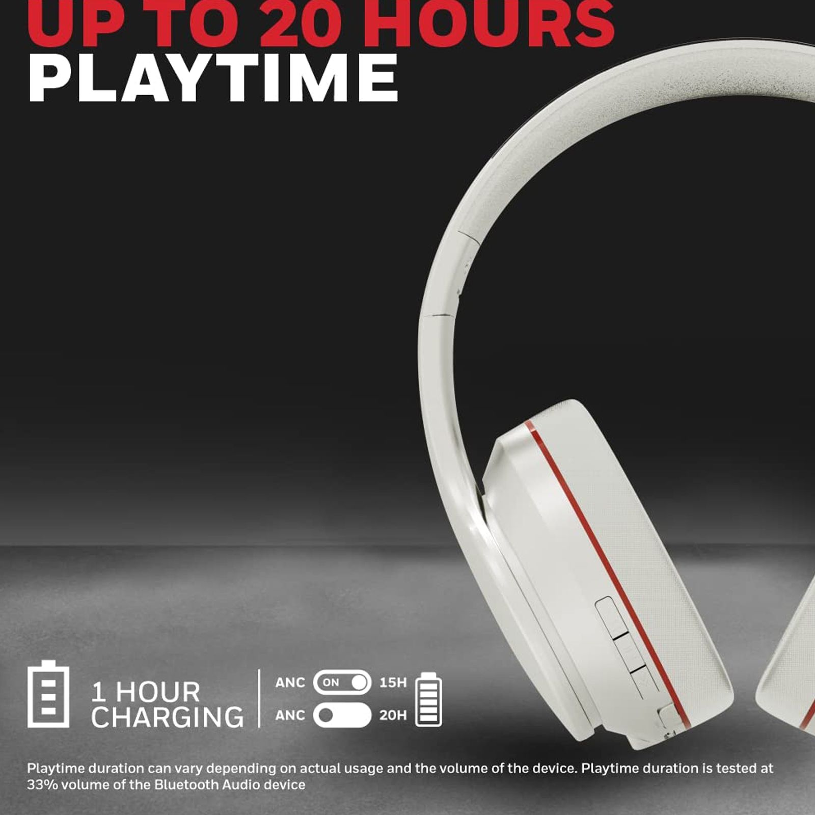 Honeywell Trueno U10 Bluetooth Headset with Mic (Upto 20 Hours Playback, Over Ear, Silver) Honeywell Trueno U10 Bluetooth Headset with Mic (Upto 20 Hours Playback, Over Ear, Silver)_3