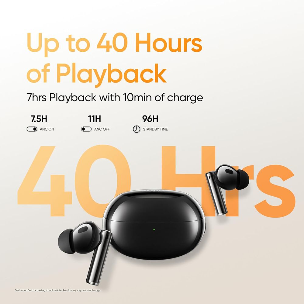 realme Buds Air 5 Pro RMA2120 TWS with Active Noise Cancellation (IPX5 Water Resistance, LDAC HD Audio Codec, Astral Black) realme Buds Air 5 Pro RMA2120 TWS with Active Noise Cancellation (IPX5 Water Resistance, LDAC HD Audio Codec, Astral Black)_19