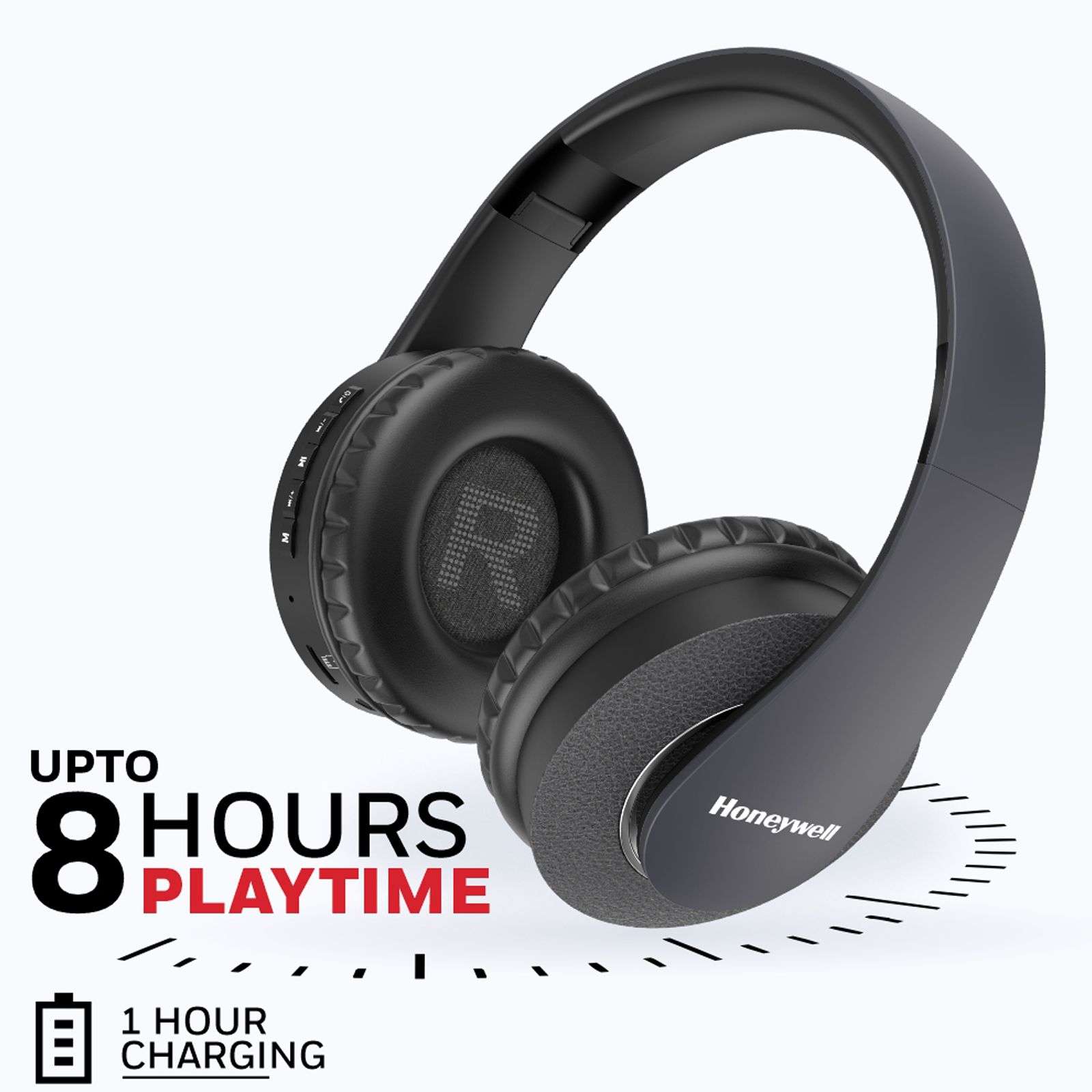 Honeywell Suono P20 Bluetooth Headphone with Mic (Google Assistant Enabled, Over Ear, Cool Grey) Honeywell Suono P20 Bluetooth Headphone with Mic (Google Assistant Enabled, Over Ear, Cool Grey)_3