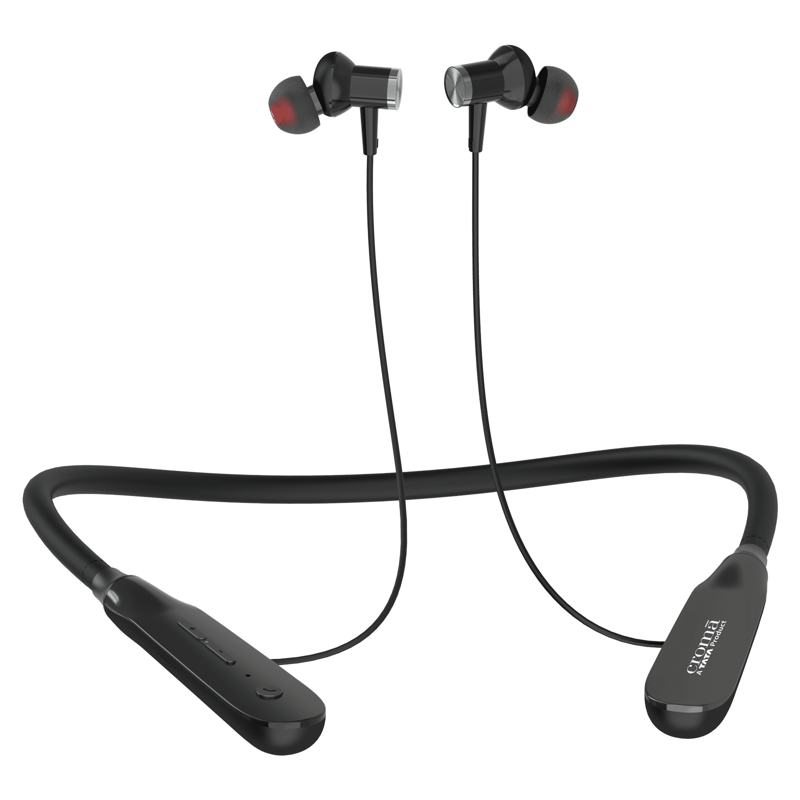 Croma CRSE020EPA0302 Neckband with Environmental Noise Cancellation (IPX4 Water Resistant, 20 Hours Playback, Black) Croma CRSE020EPA0302 Neckband with Environmental Noise Cancellation (IPX4 Water Resistant, 20 Hours Playback, Black)_1