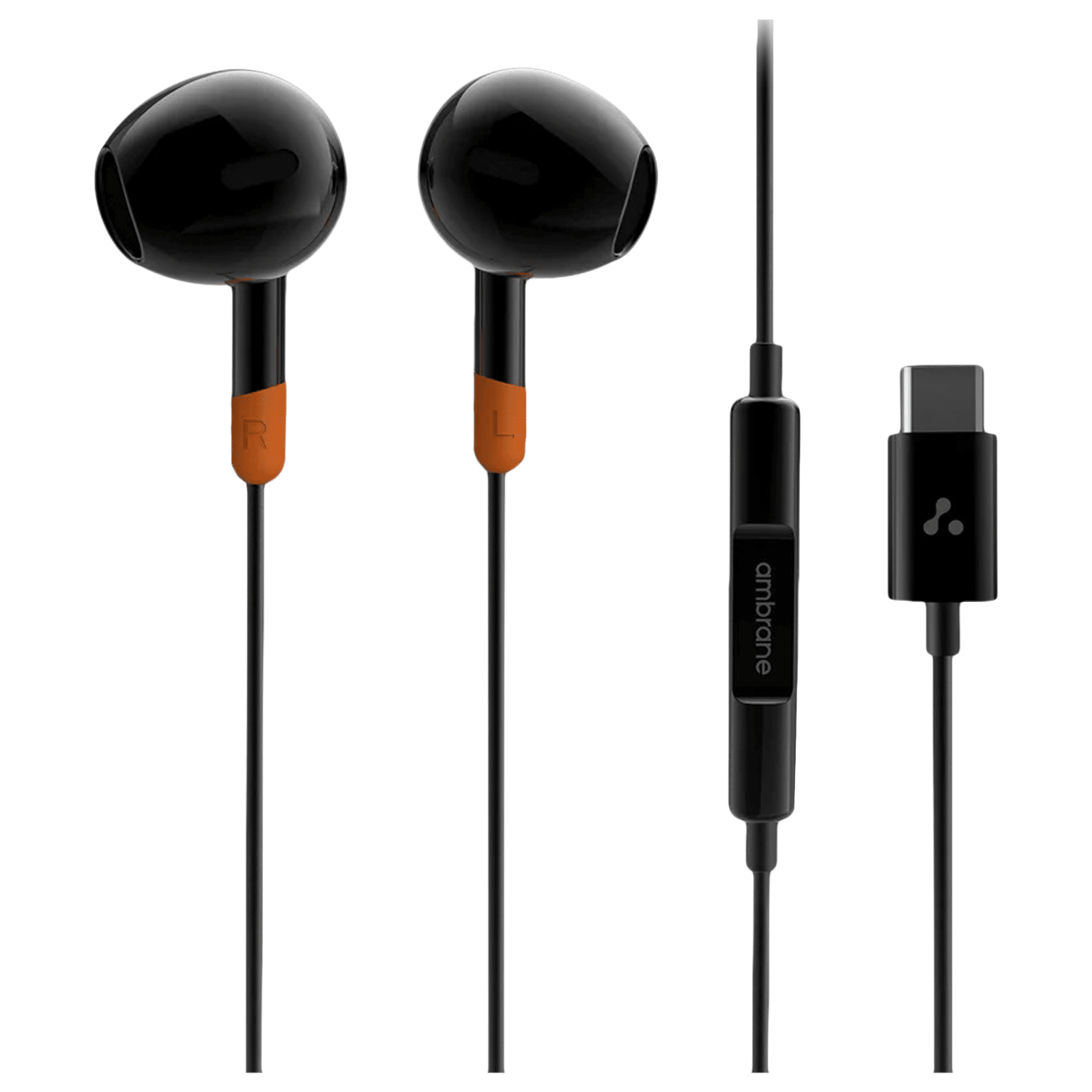 ambrane Beats T02 Wired Earphone with Mic (In Ear, Black) ambrane Beats T02 Wired Earphone with Mic (In Ear, Black)_1