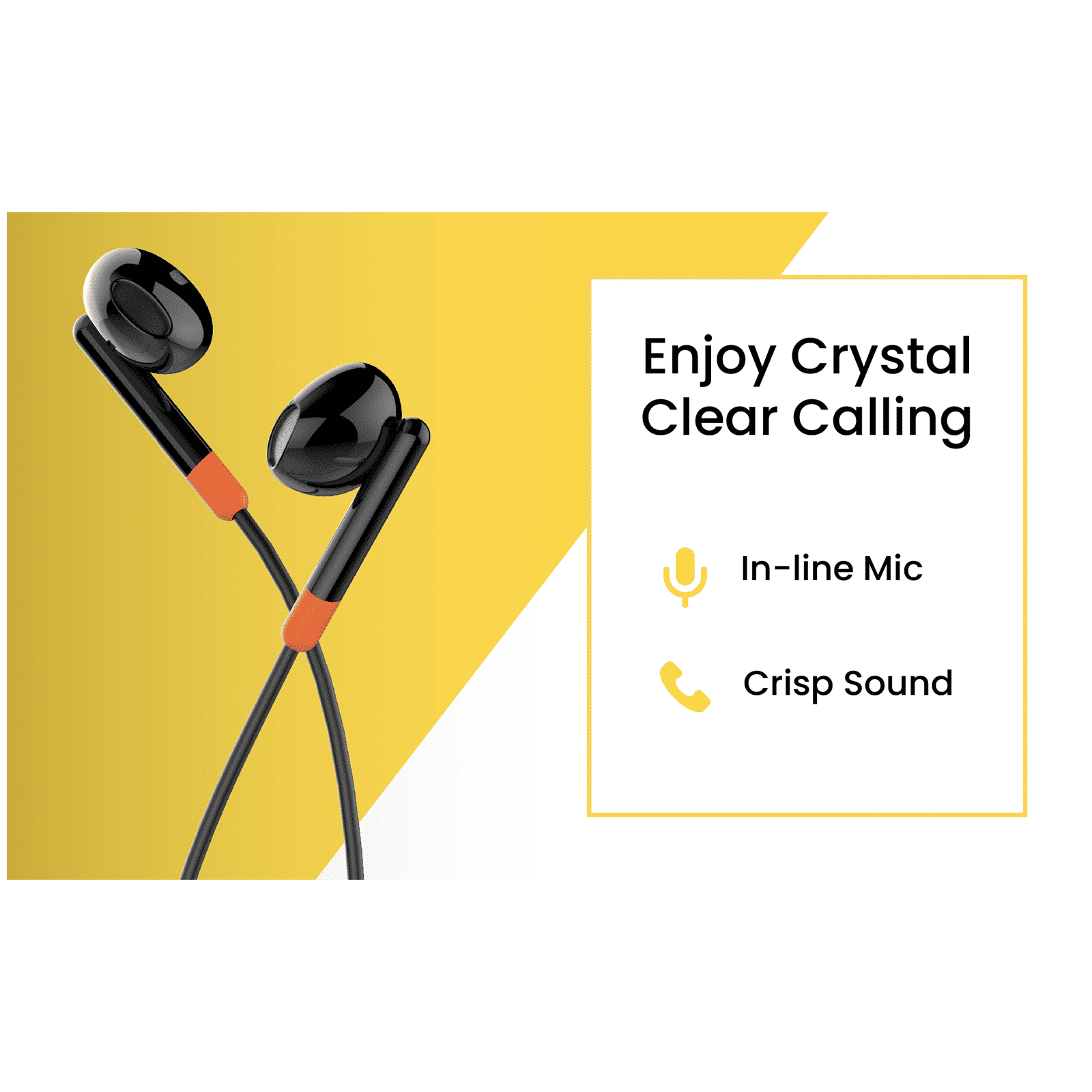 ambrane Beats T02 Wired Earphone with Mic (In Ear, Black) ambrane Beats T02 Wired Earphone with Mic (In Ear, Black)_5