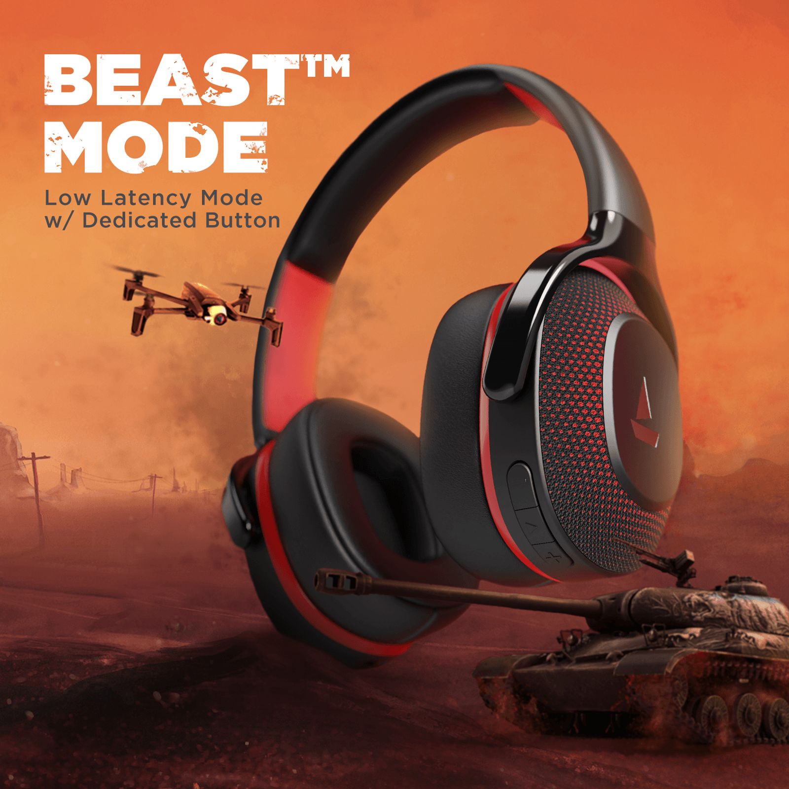 boAt Rockerz 425 Bluetooth Headphone with Mic (Environmental Noise Cancellation, Over Ear, Active Black)_5