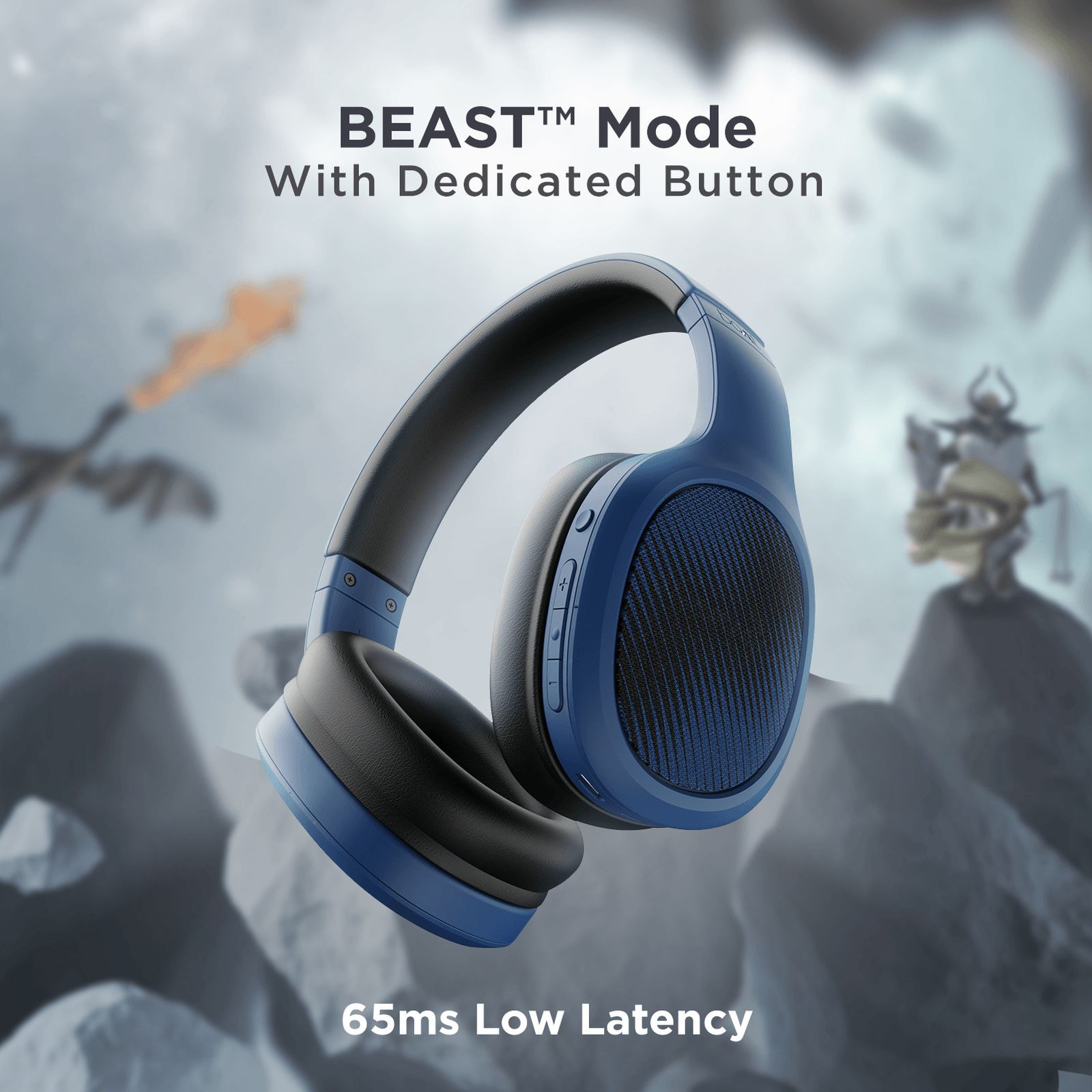 boAt Rockerz 460 Bluetooth Headphone with Mic (Dual Pairing, Over Ear, Bold Blue)_6