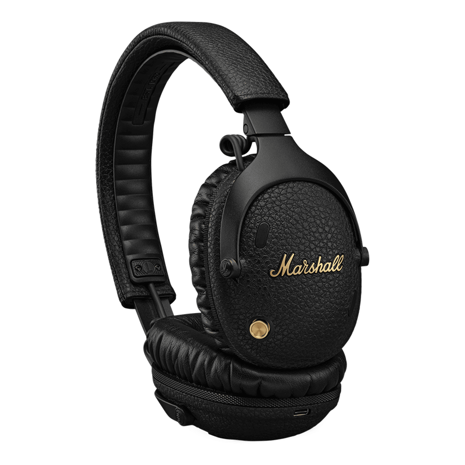 Marshall Monitor 3 Bluetooth Headphone with Mic (Active Noise Cancellation, Over Ear, Black)_3