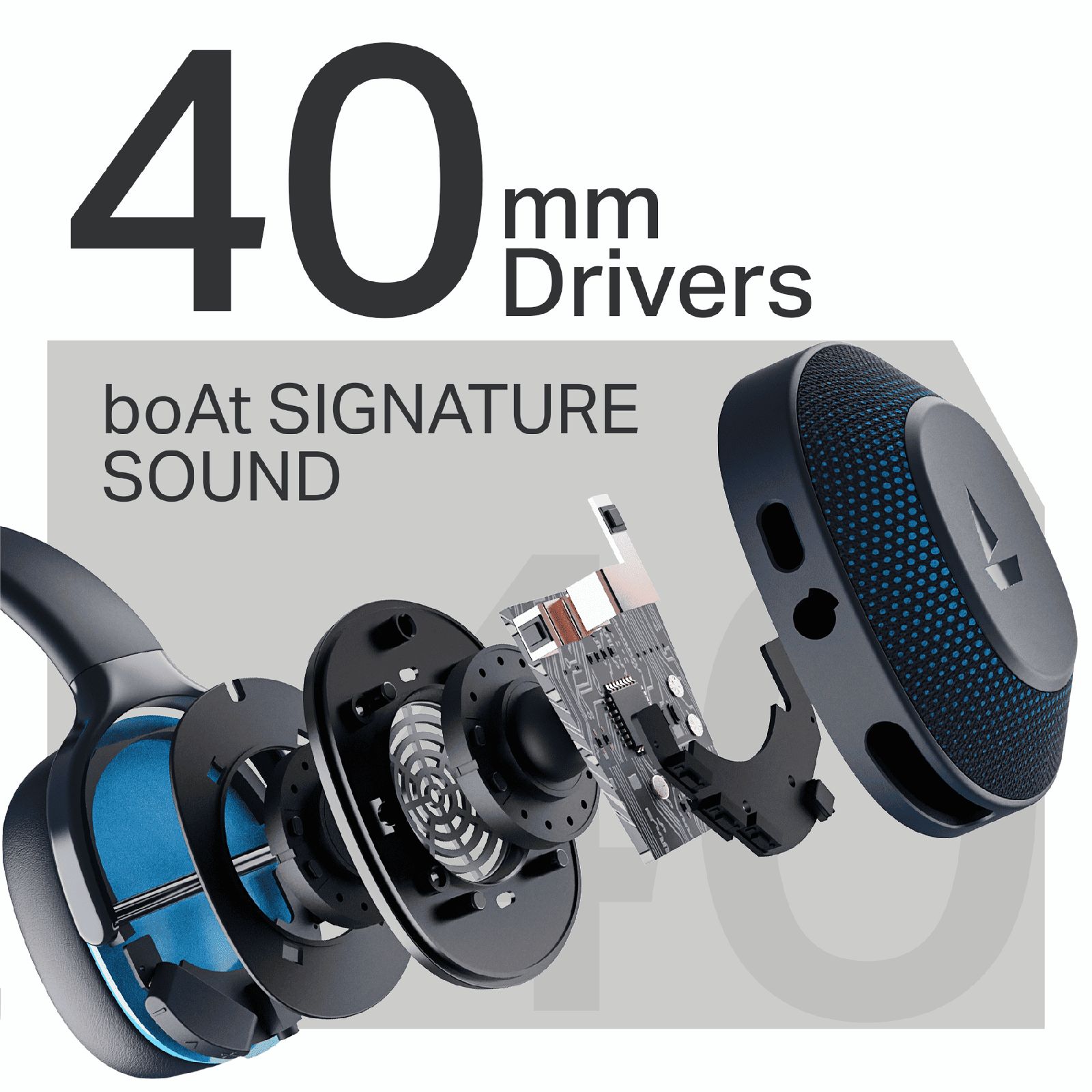 boAt Rockerz 413 Bluetooth Headphone with Mic (60 Hours Playback, Over Ear, Oceana Blue)_3