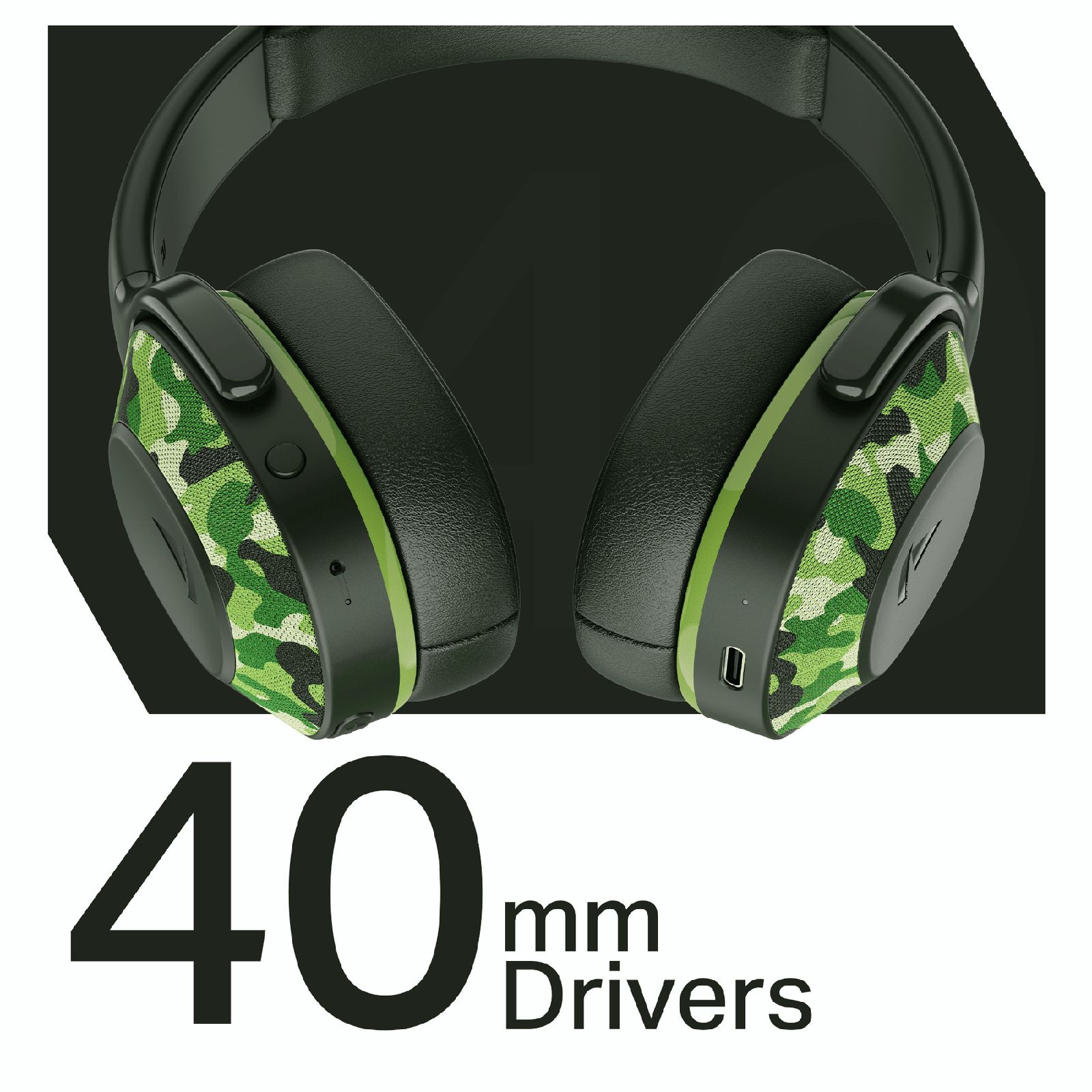 boAt Rockerz 413 Bluetooth Headphone with Mic (60 Hours Playback, Over Ear, Army Green)_5