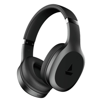 boAt Rockerz 412 Bluetooth Headphone with Mic (60 Hours Playback, Over Ear, Active Black)q