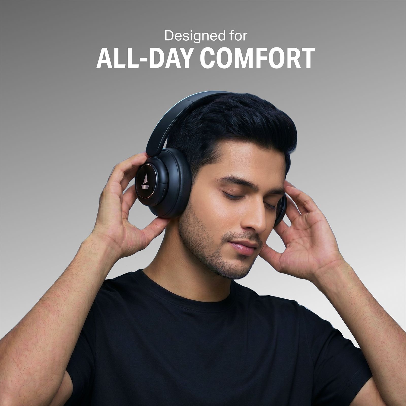 boAt Rockerz Plus 450 PA0056 Bluetooth Headphone with Mic (Hybrid Active Noise Cancellation, Over Ear, Black Sabre) boAt Rockerz Plus 450 PA0056 Bluetooth Headphone with Mic (Hybrid Active Noise Cancellation, Over Ear, Black Sabre)_10
