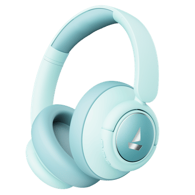 boAt Rockerz Plus 450 PA0056 Bluetooth Headphone with Mic (Hybrid Active Noise Cancellation, Over Ear, Aqua Blue)