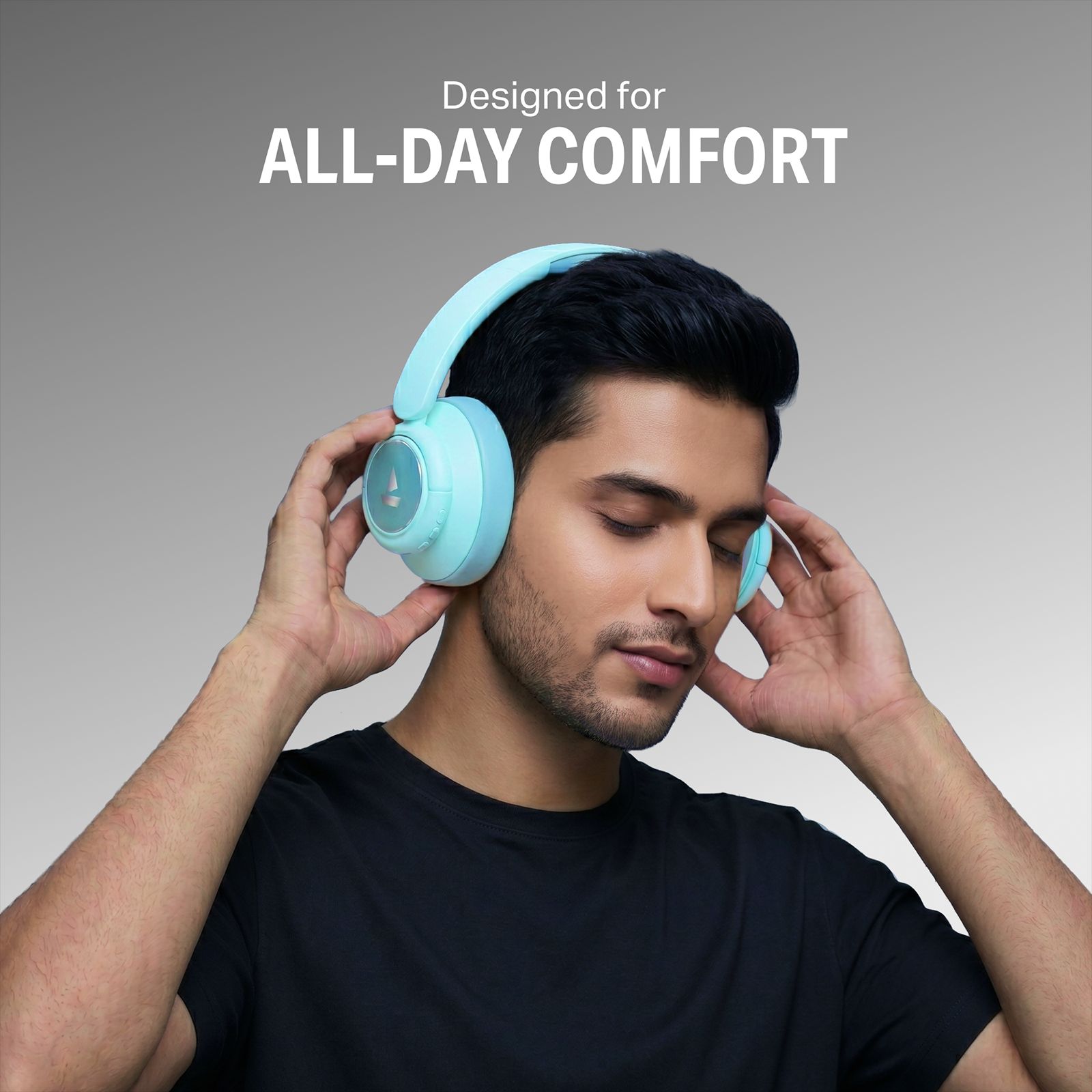 boAt Rockerz Plus 450 PA0056 Bluetooth Headphone with Mic (Hybrid Active Noise Cancellation, Over Ear, Aqua Blue) boAt Rockerz Plus 450 PA0056 Bluetooth Headphone with Mic (Hybrid Active Noise Cancellation, Over Ear, Aqua Blue)_10