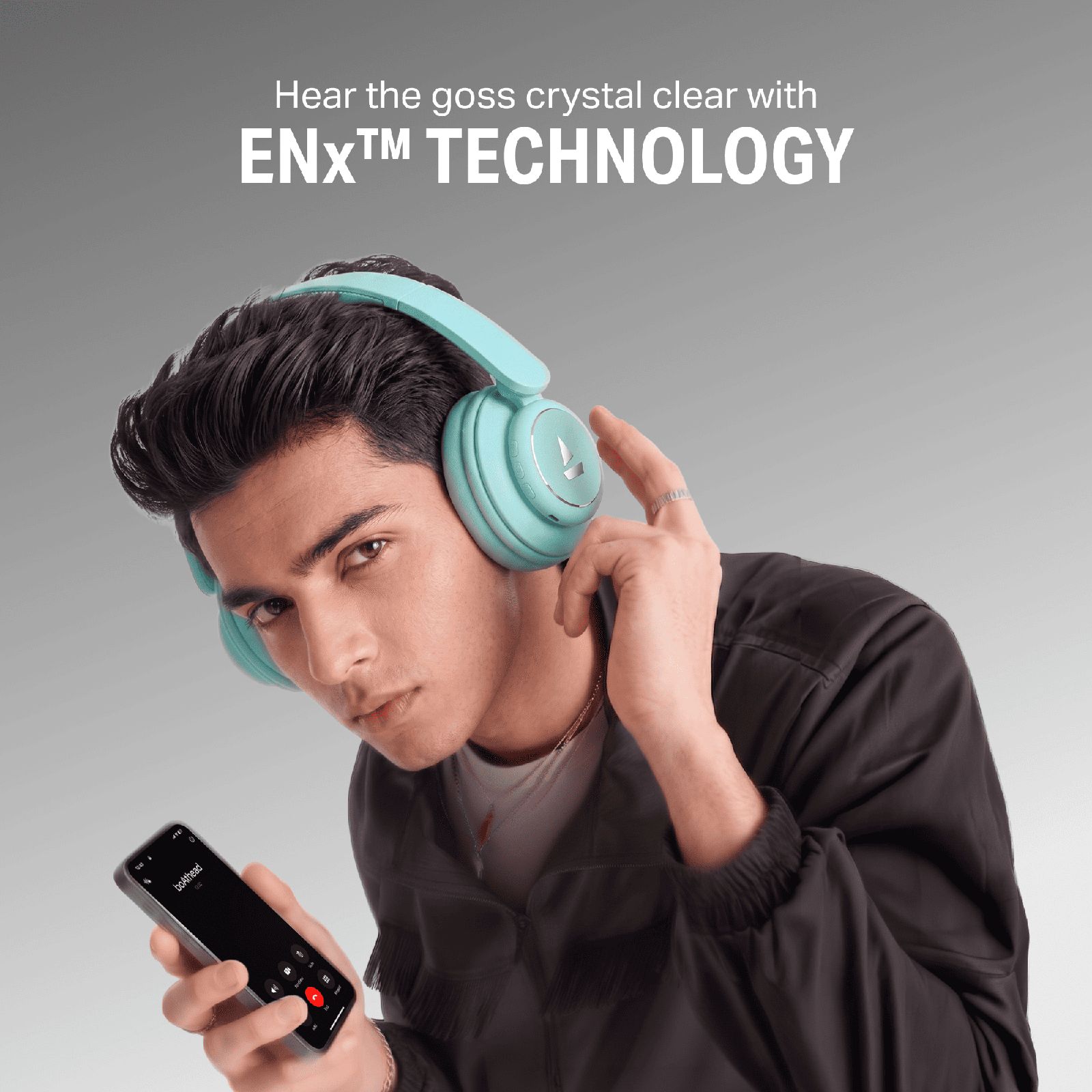 boAt Rockerz Plus 450 PA0056 Bluetooth Headphone with Mic (Hybrid Active Noise Cancellation, Over Ear, Aqua Blue) boAt Rockerz Plus 450 PA0056 Bluetooth Headphone with Mic (Hybrid Active Noise Cancellation, Over Ear, Aqua Blue)_4