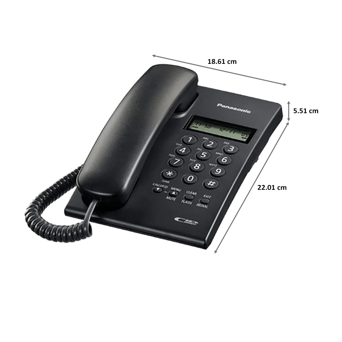Panasonic Corded Phone (KX-TSC60SX, Black) Panasonic Corded Phone (KX-TSC60SX, Black)_2